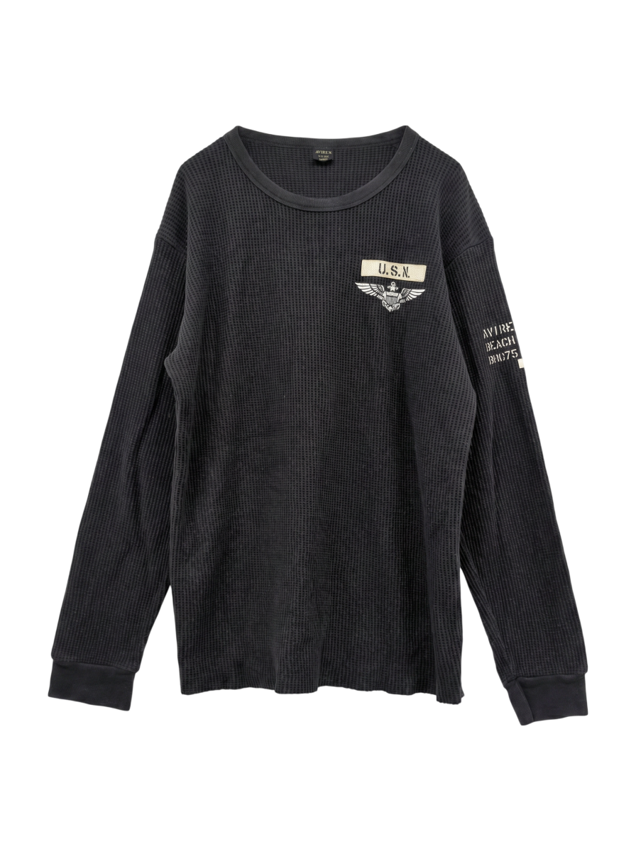 AVIREX / USN ビッグワッフル Tシャツ/USN BIG WAFFLE T-SHIRT