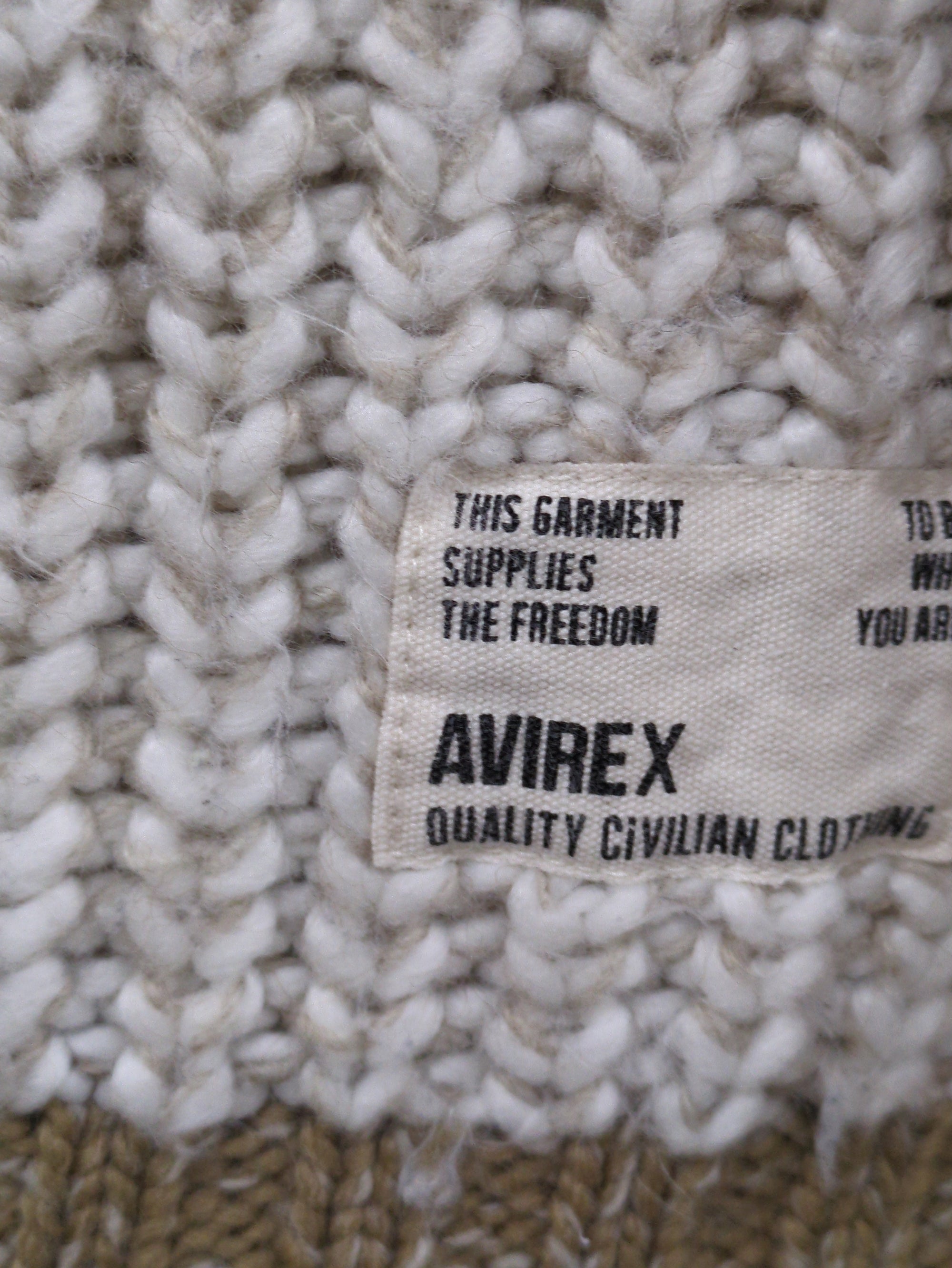 AVIREX / TURTLE MELANGE KNIT TOPS/ タートルメランジニットトップス