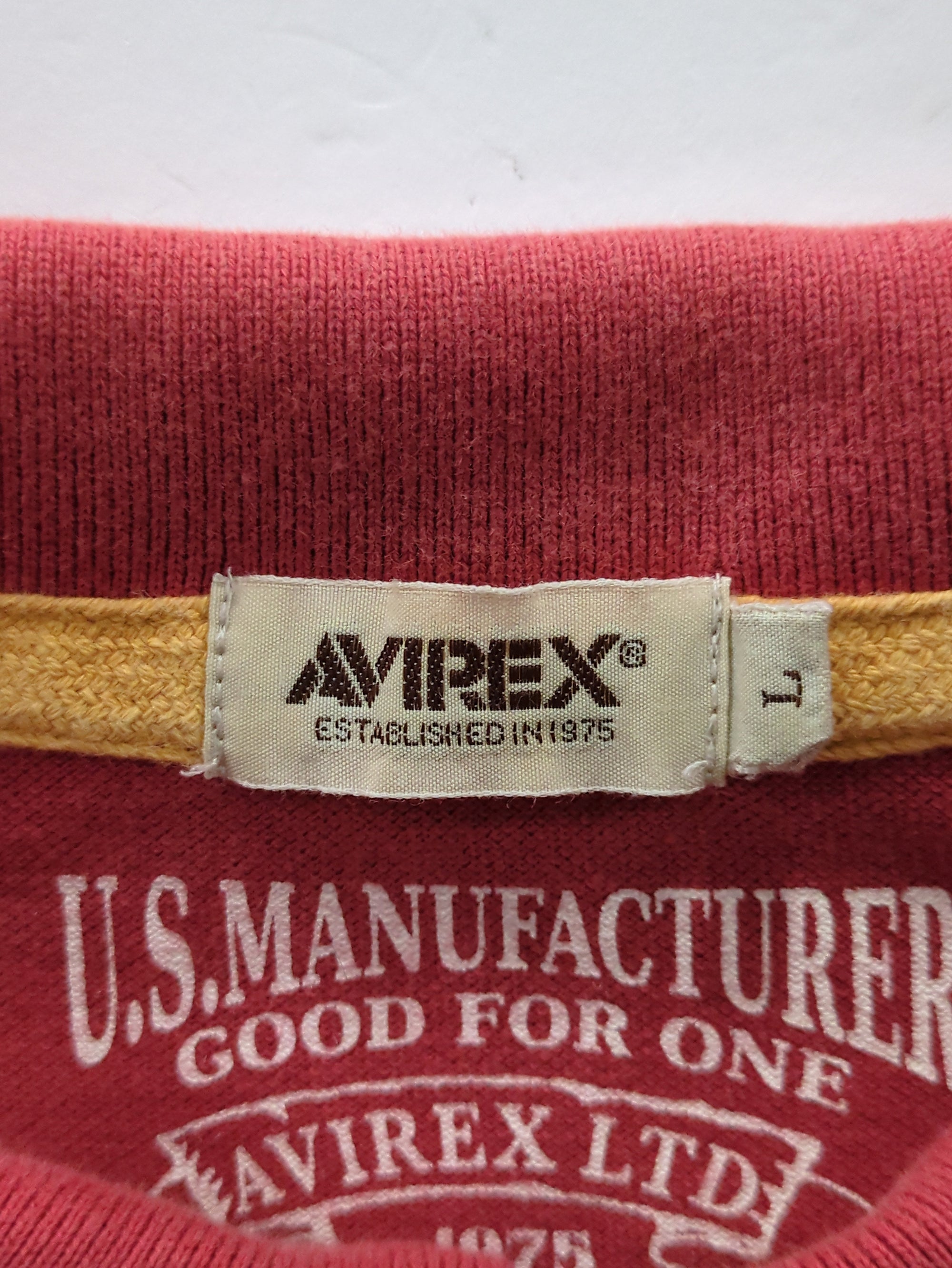 AVIREX / FLAGS PATCHED POLO SHIRT