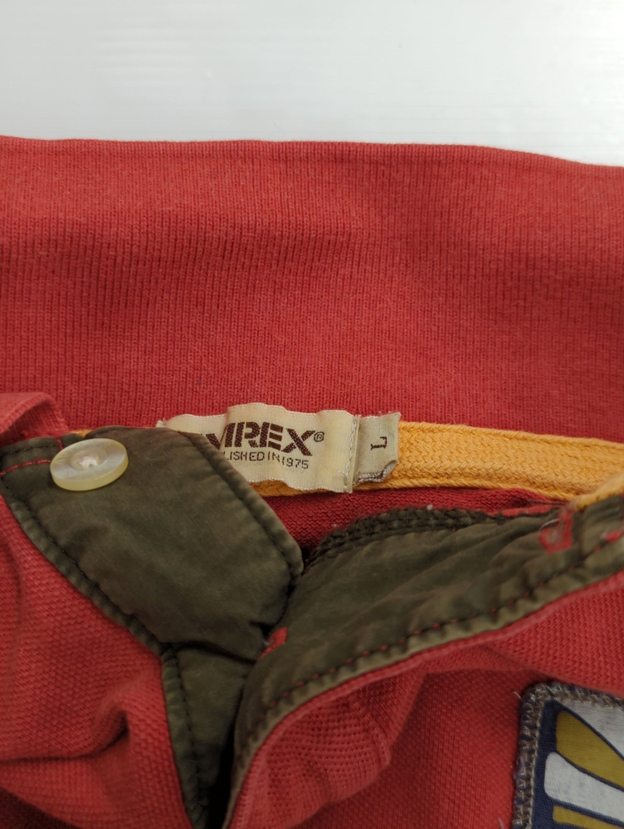 AVIREX / FLAGS PATCHED POLO SHIRT