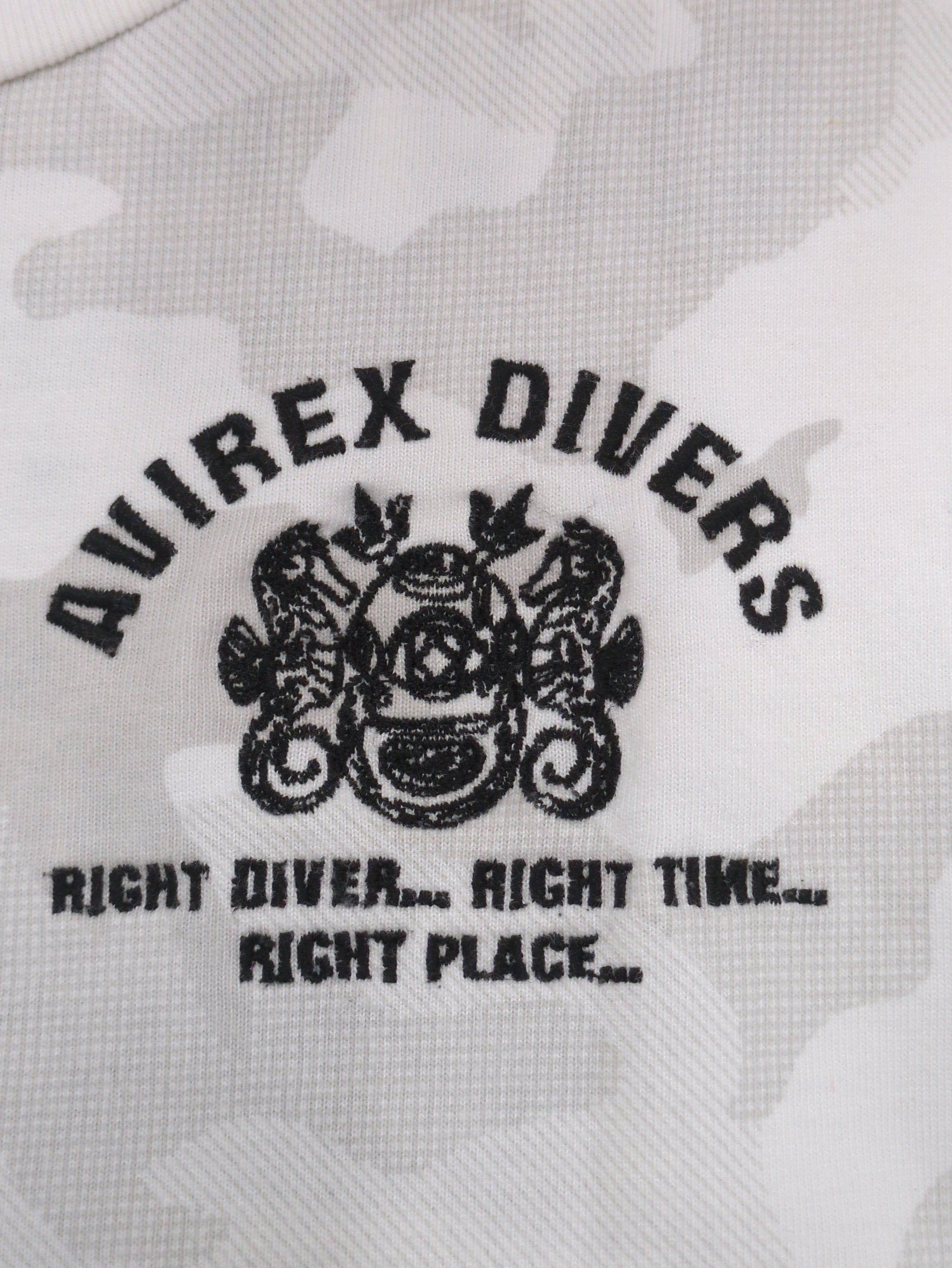 AVIREX / エンブロイダリーT-シャツ ダイビング&サルベージ/EMB T-SHIRT DIVING & SALVAGE