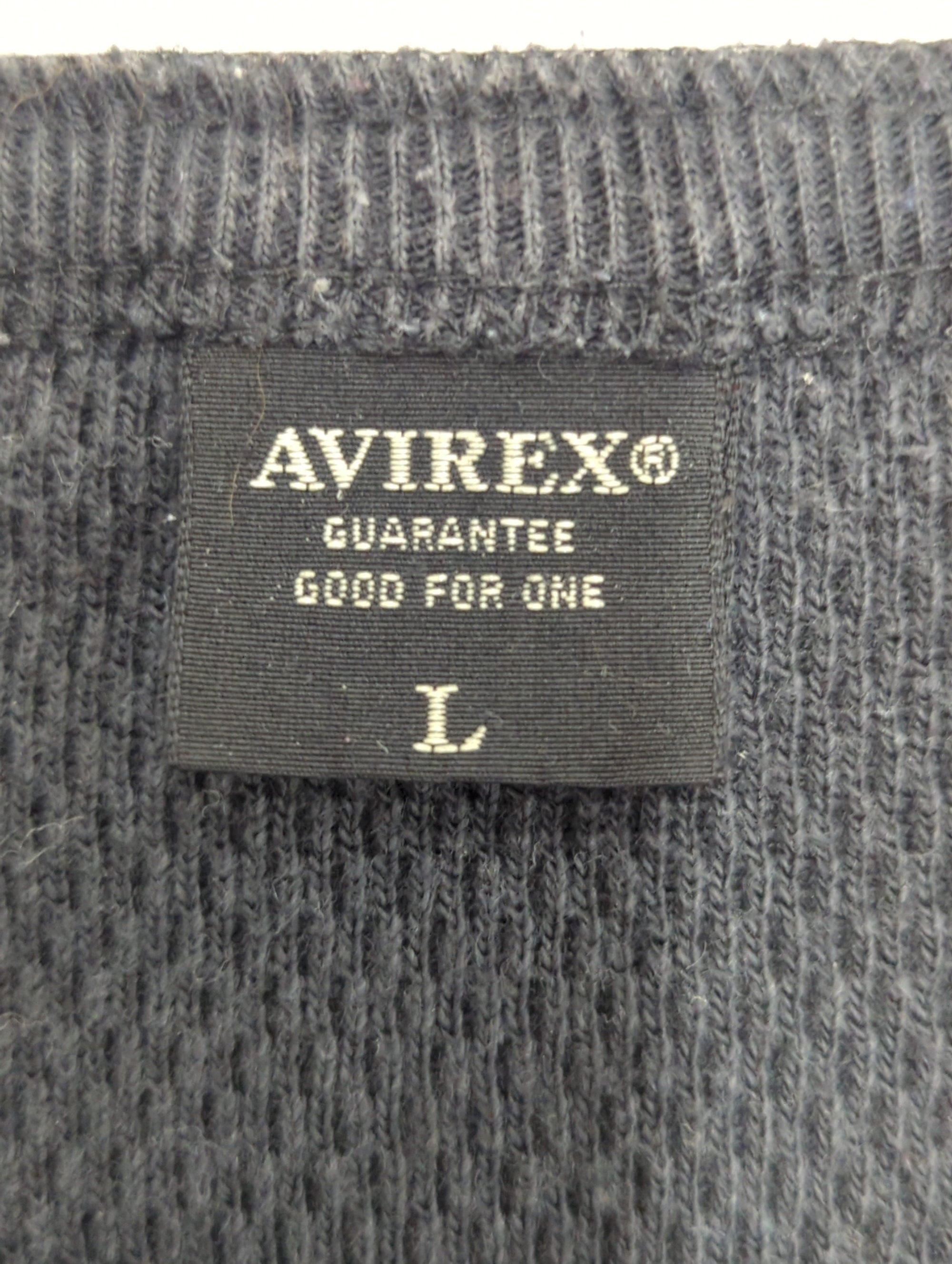 AVIREX / ハニカムワッフル ヘンリーネック Tシャツ/ HONEY COMB WAFFLE HENLY NECK T-SHIRT