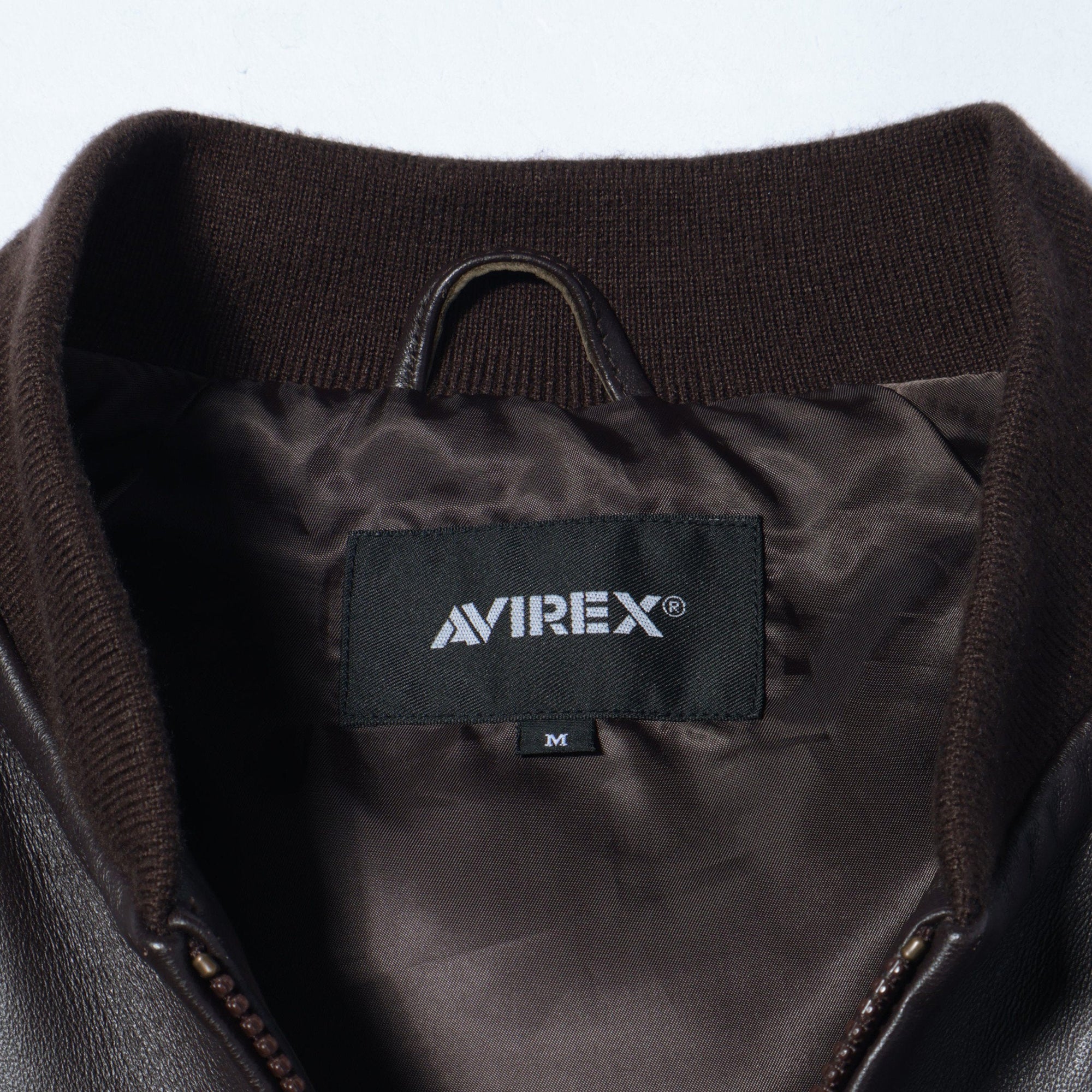 AVIREX /TRACK LEATHER JACKET