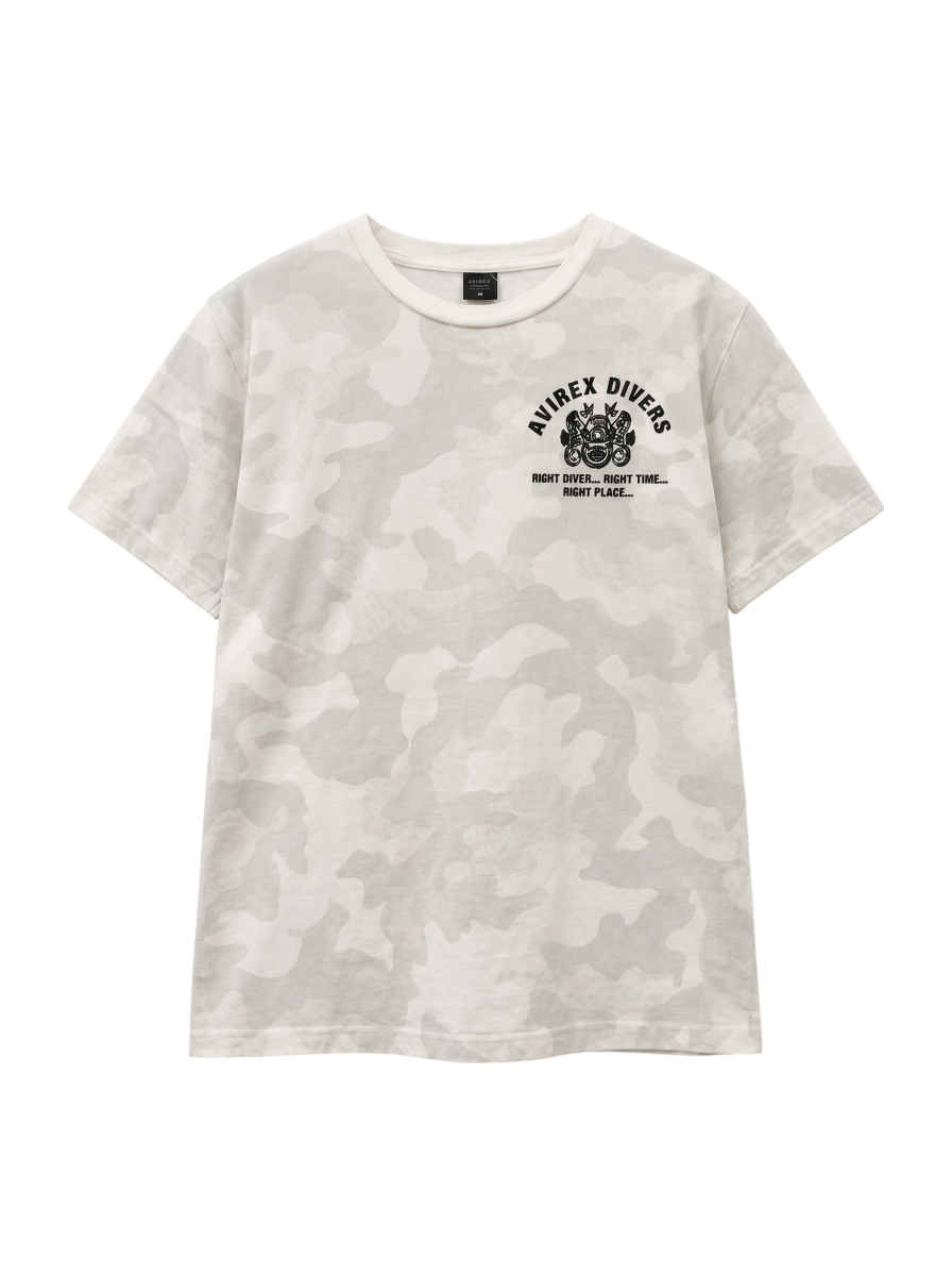 AVIREX / SH/刺繍 Tシャツ ダイビング&サルベージ/EMB CREW NECK T-SHIRT DIVING & SALVAGE