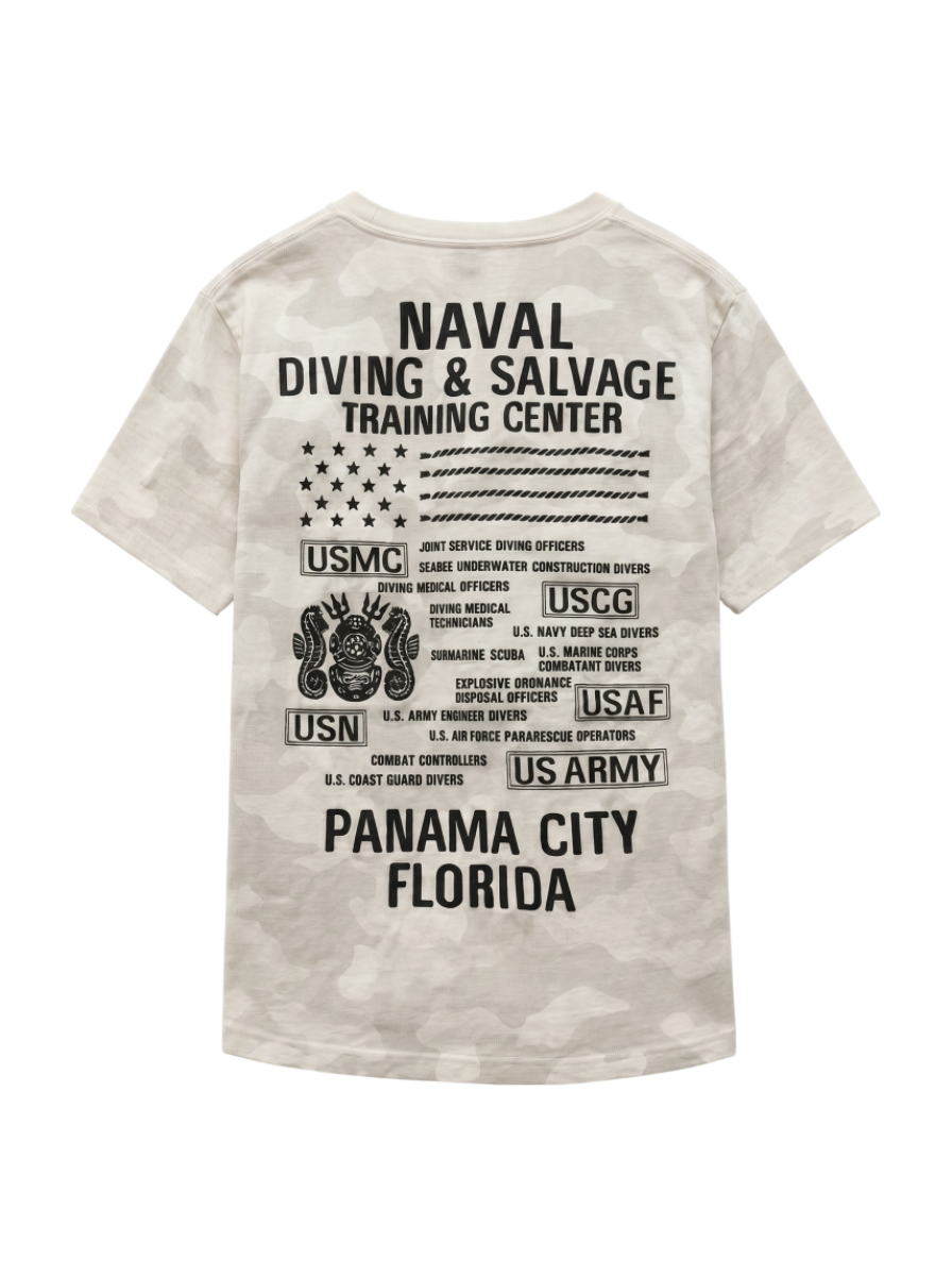 AVIREX / SH/刺繍 Tシャツ ダイビング&サルベージ/EMB CREW NECK T-SHIRT DIVING & SALVAGE