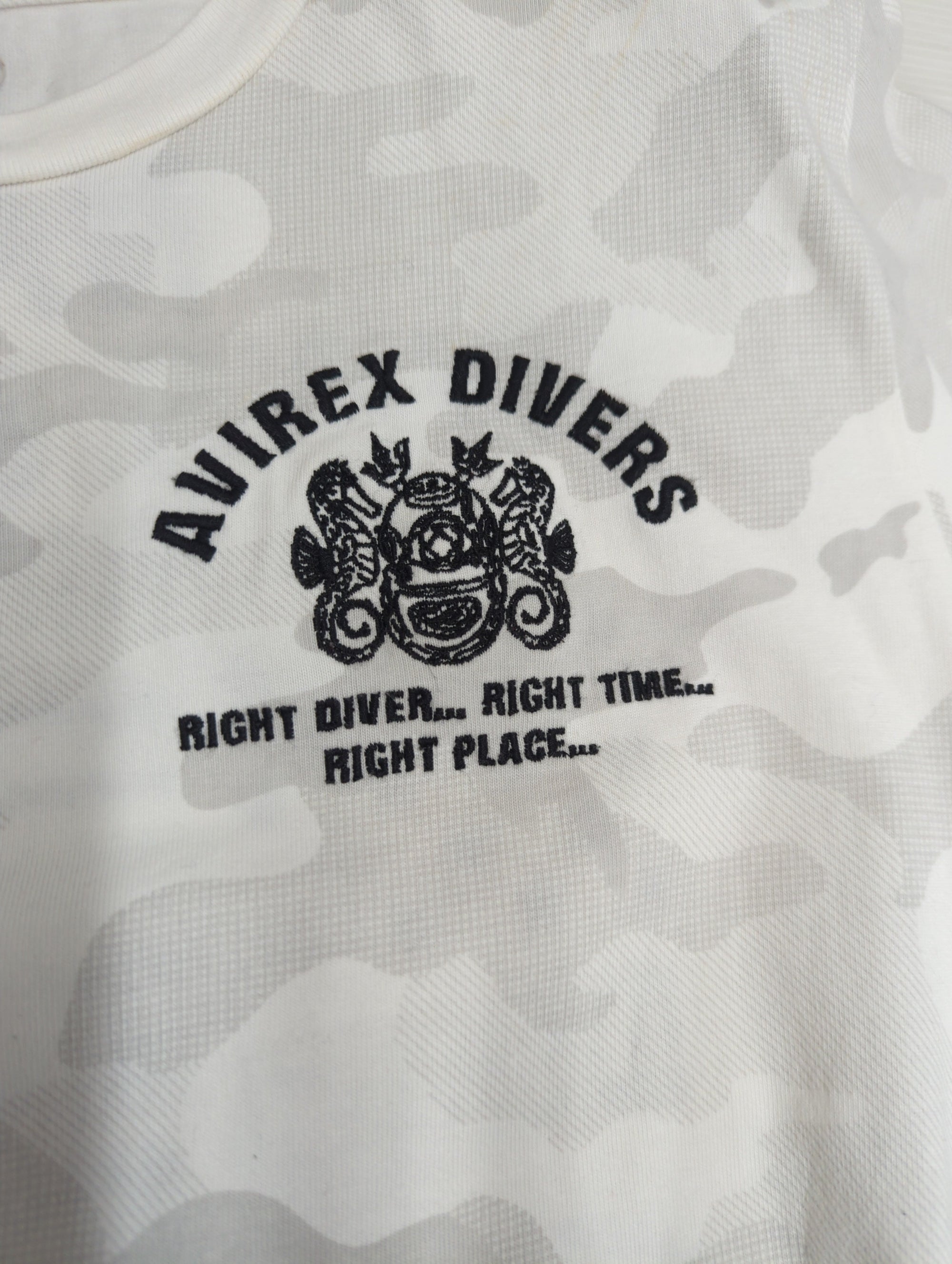 AVIREX / SH/刺繍 Tシャツ ダイビング&サルベージ/EMB CREW NECK T-SHIRT DIVING & SALVAGE