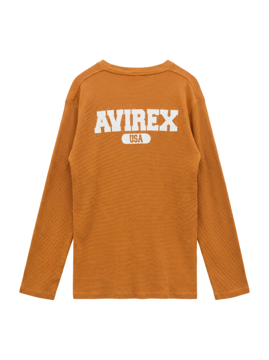 AVIREX / # DP MINI WAFFLE CREW NECK L/S