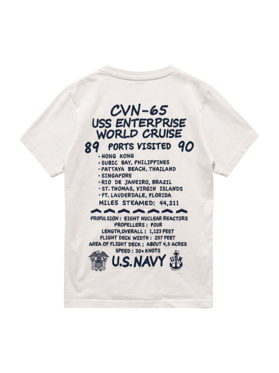 AVIREX / AVIREX/アヴィレックス/刺繍Tシャツ USS エンタープライズ/EMBROIDERED T-SHIRT USS ENTERPRISE