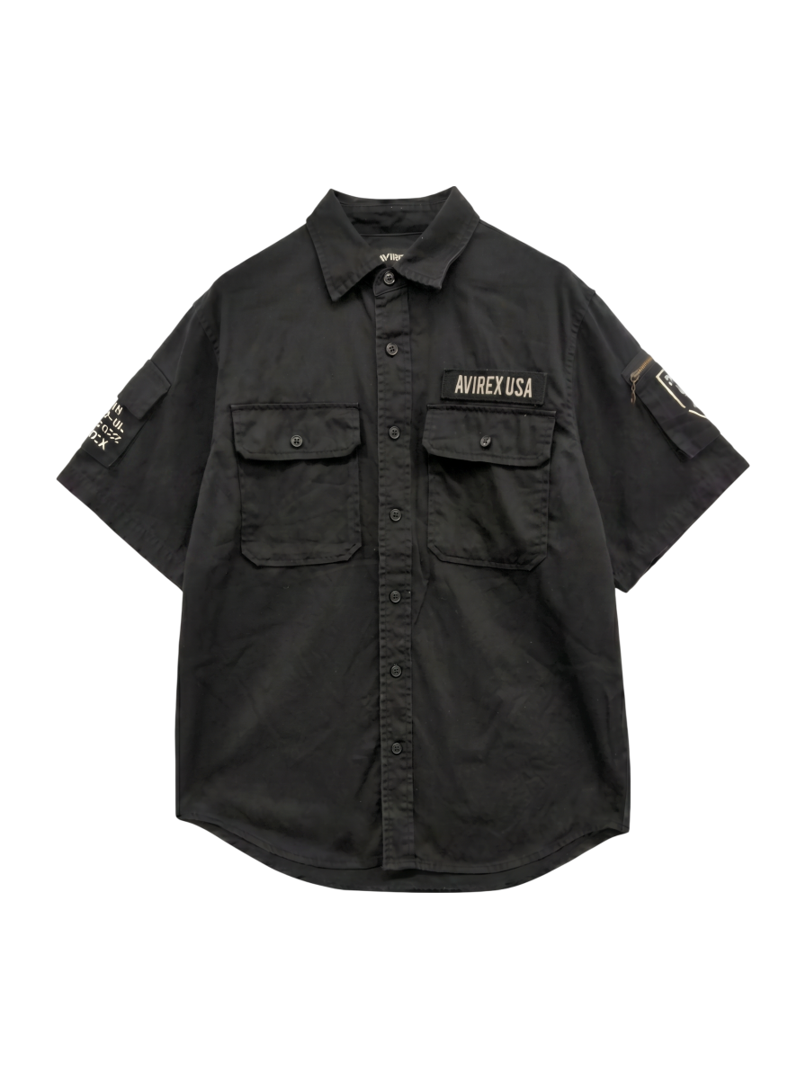AVIREX / BASIC FATIGUE SHORT SLEEVE SHIRT / ベーシック ファティーグ 半袖 シャツ