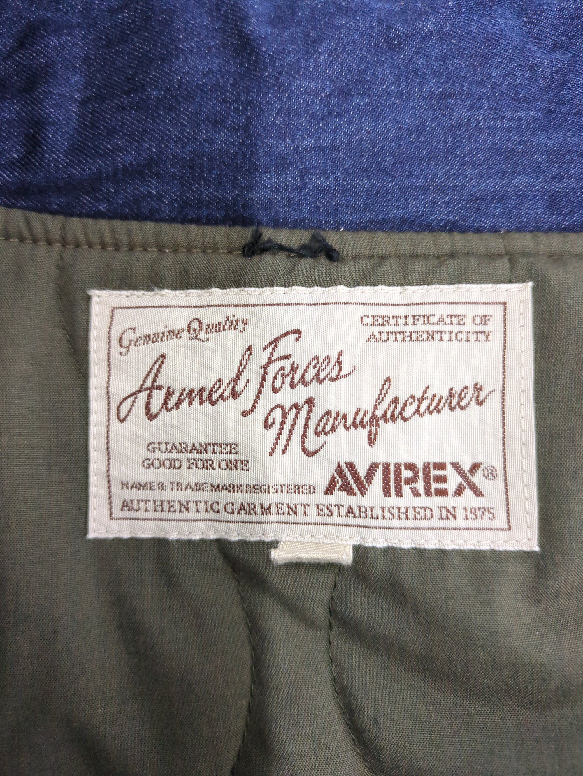 AVIREX / 《WEB&DEPOT限定》DENIM STAND BLOUSON / デニム スタンド ブルゾン / AVIREX / アヴィレックス
