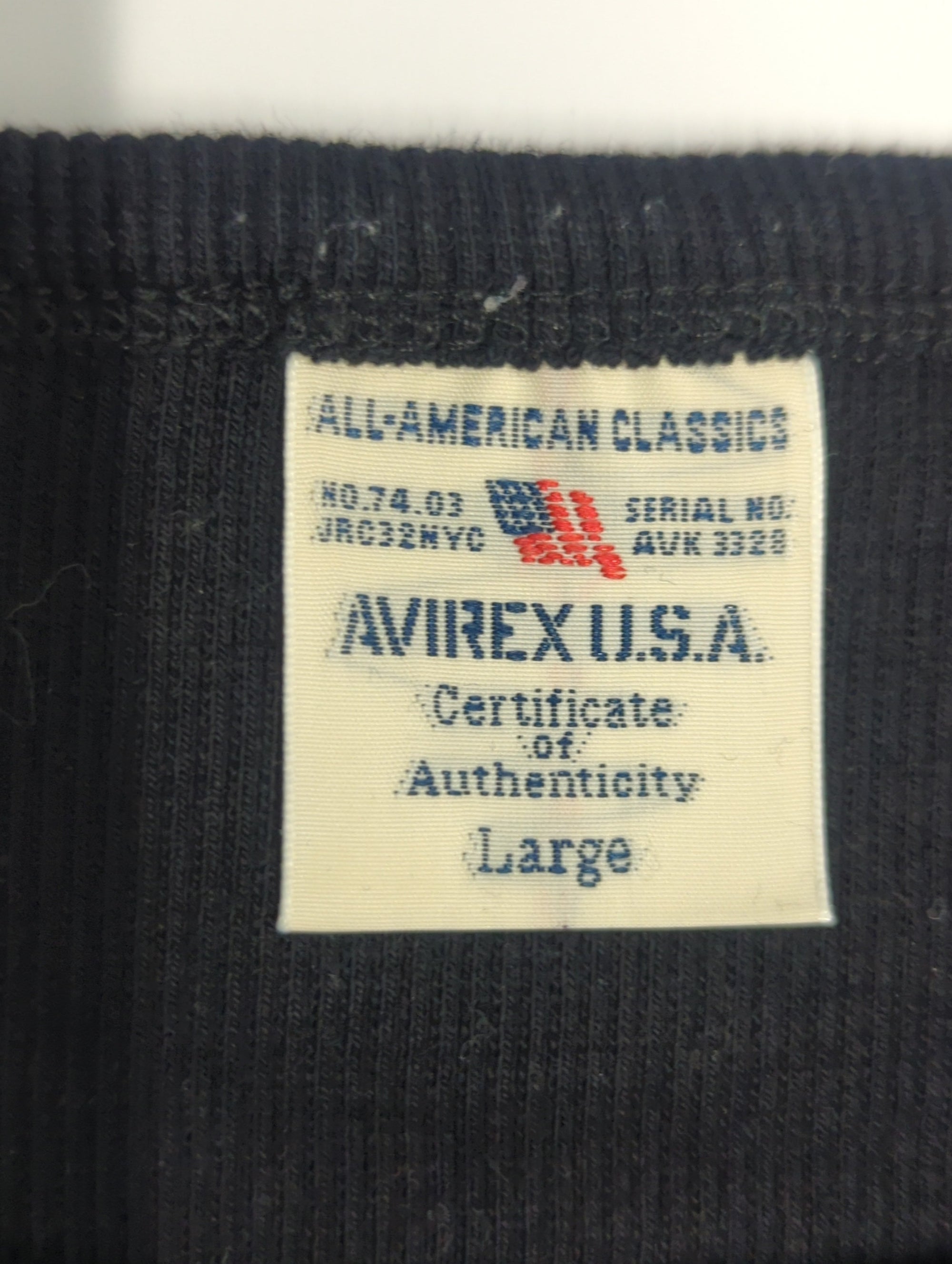 AVIREX / 《DAILY/デイリー》RIB S/S CREW NECK T-SHIRT/リブ 半袖 クルーネック Tシャツ デイリーウェア