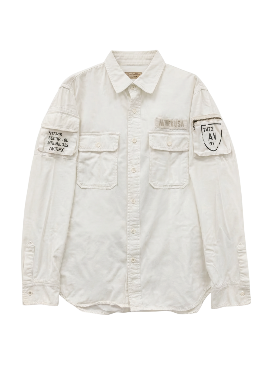 AVIREX / AVIREX/アヴィレックス/FATIGUE KHAKI SHIRT/長袖ファティーグ カーキ シャツ