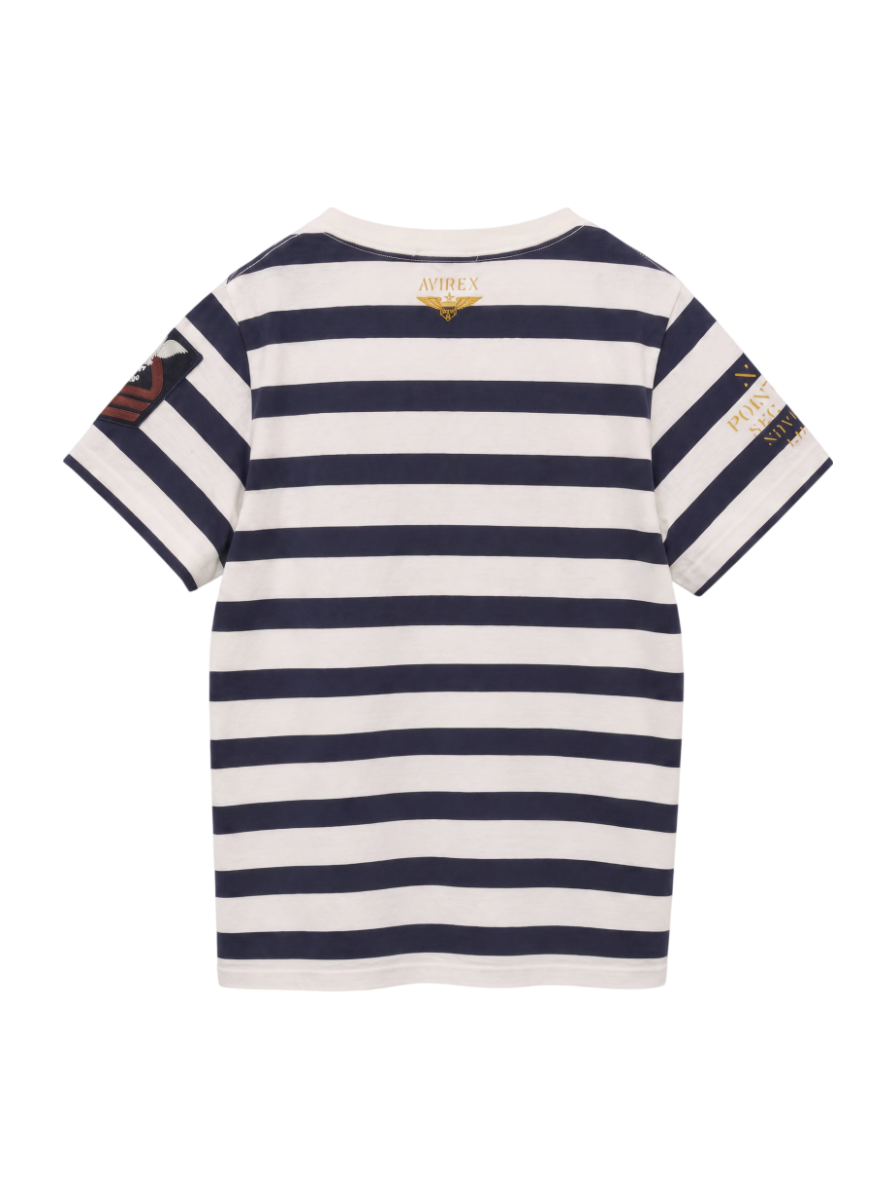 AVIREX / AVIREX/アヴィレックス/ネーヴァル パッチ ボーダーTシャツ/NAVAL PATCH BORDER Tシャツ Women's