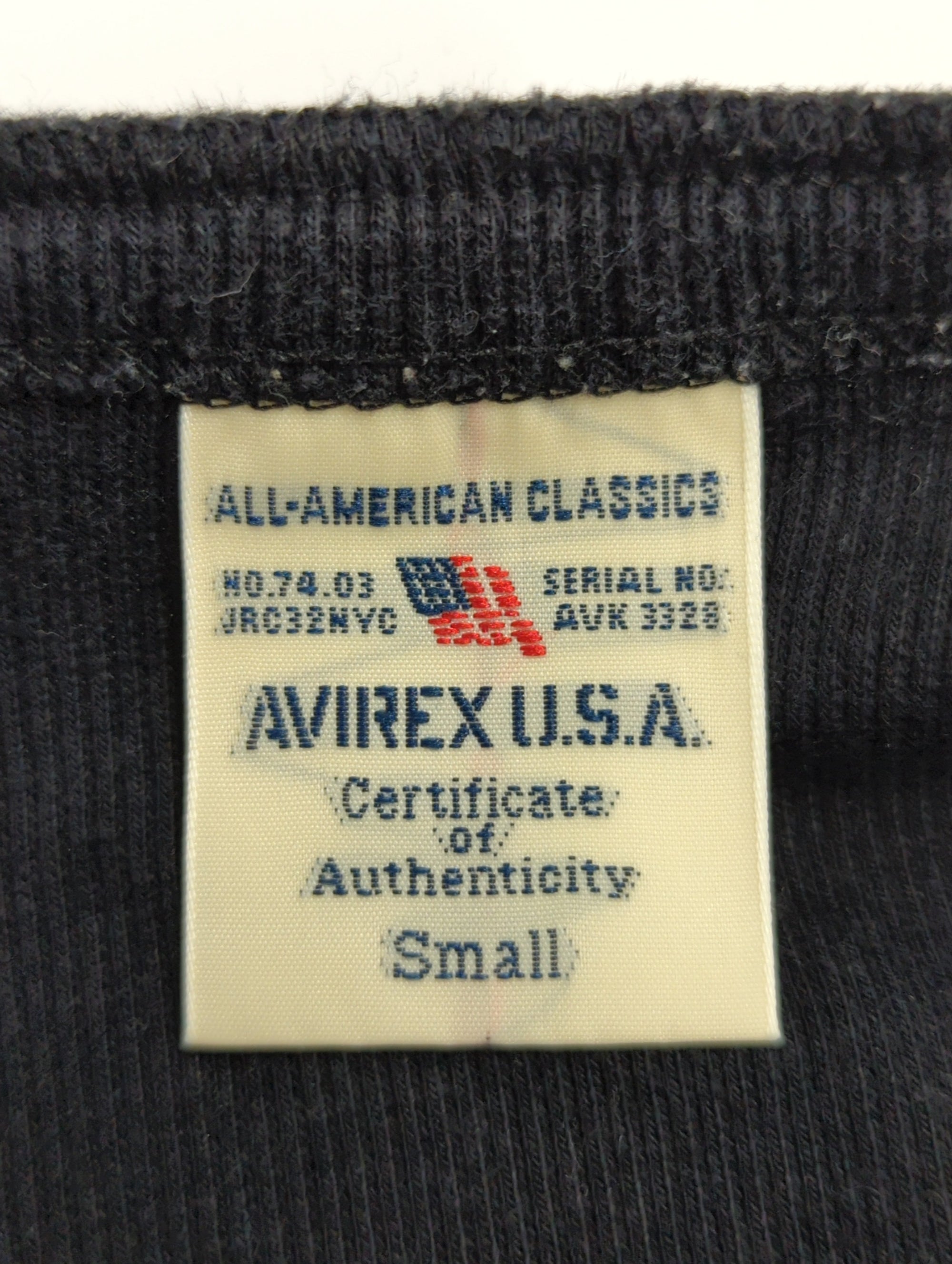 AVIREX / 《DAILY/デイリー》RIB L/S HENLEY NECK T-SHIRT/リブ 長袖 ヘンリーネック Tシャツ デイリーウェア