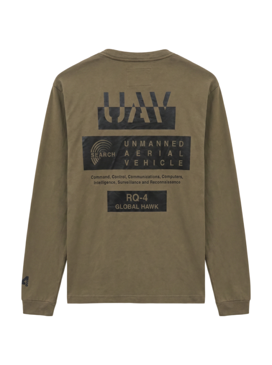 AVIREX / 【AVIREX FLYER'S】長袖Tシャツ UAV/ L/S T-SHIRT UAV/AF