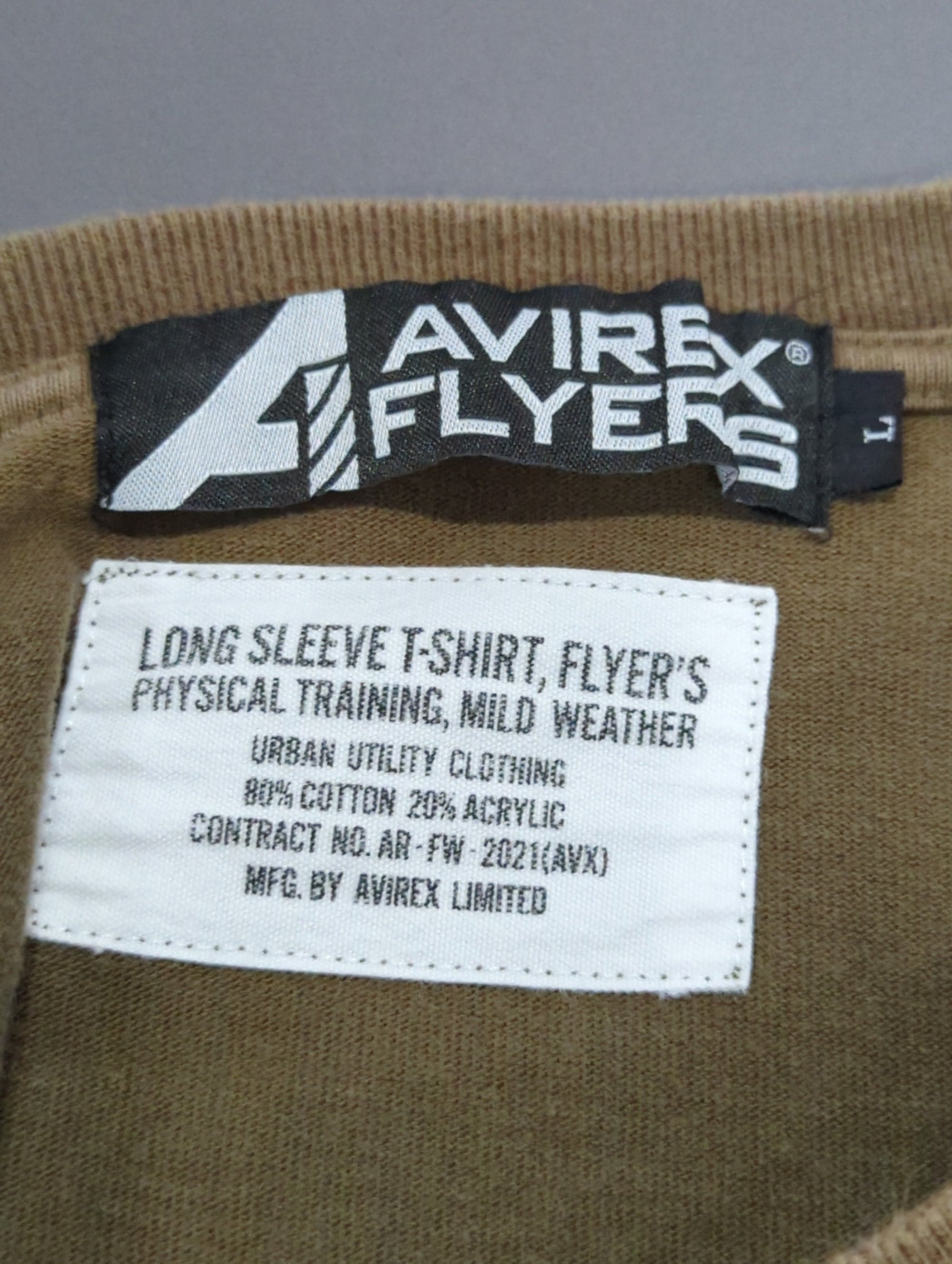 AVIREX / 【AVIREX FLYER'S】長袖Tシャツ UAV/ L/S T-SHIRT UAV/AF