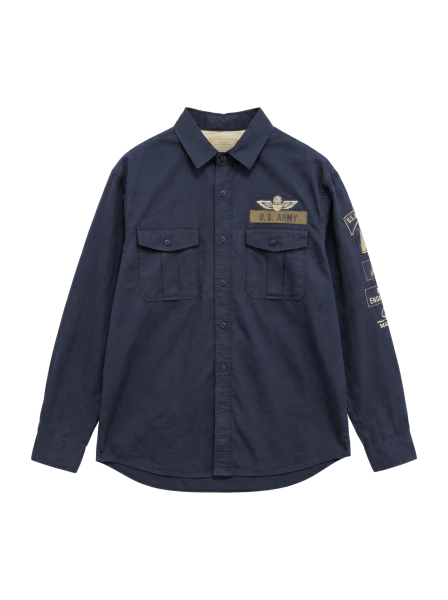 AVIREX / エンブロイダリー シャツ HALO/EMBROIDERY SHIRT HALO
