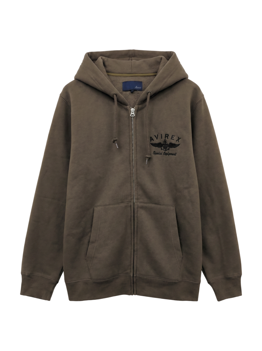 AVIREX / VARSITY LOGO SWEAT PARKA/ バーシティロゴスウェットパーカー
