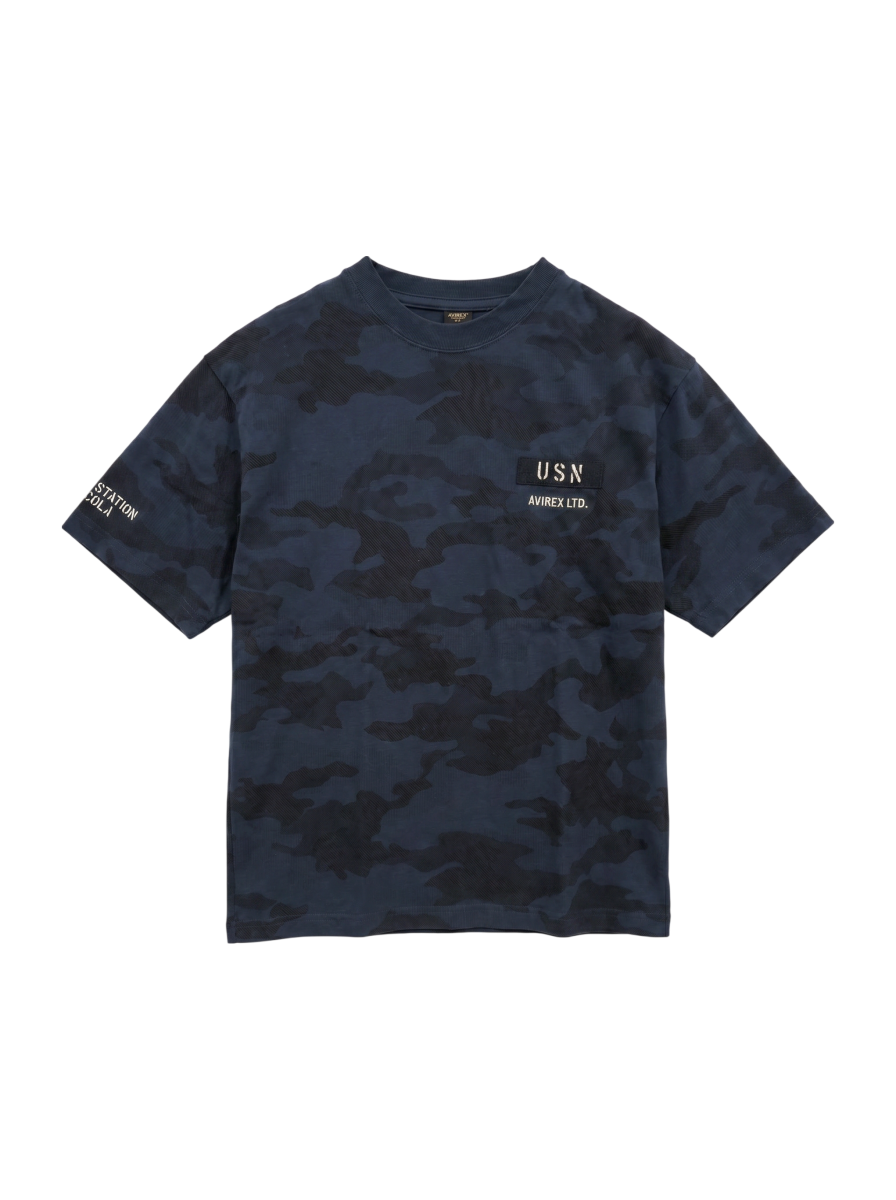 AVIREX / CAMO STENCIL T-SHIRT VERTICAL BREAK / カモ ステンシル Tシャツ バーティカル ブレイク /