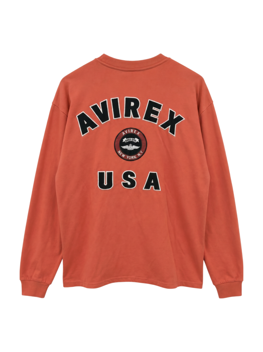 AVIREX / L/S VARSITY LOGO 2.0 T-SHIRT / ヴァーシティロゴ 2.0 長袖Tシャツ