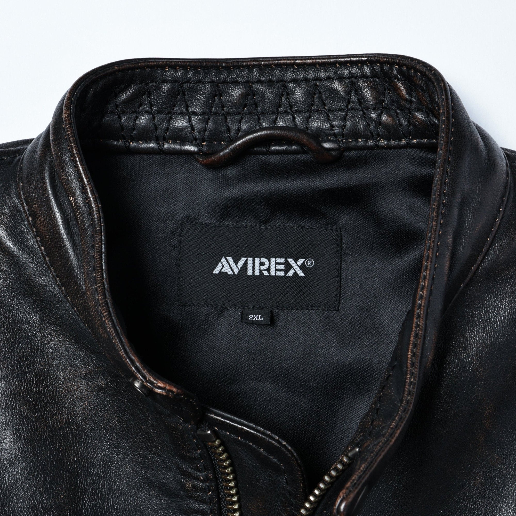 AVIREX / 《直営店限定》エイジド レザー シングル ライダース / AGED LEATHER SINGLE RIDERS