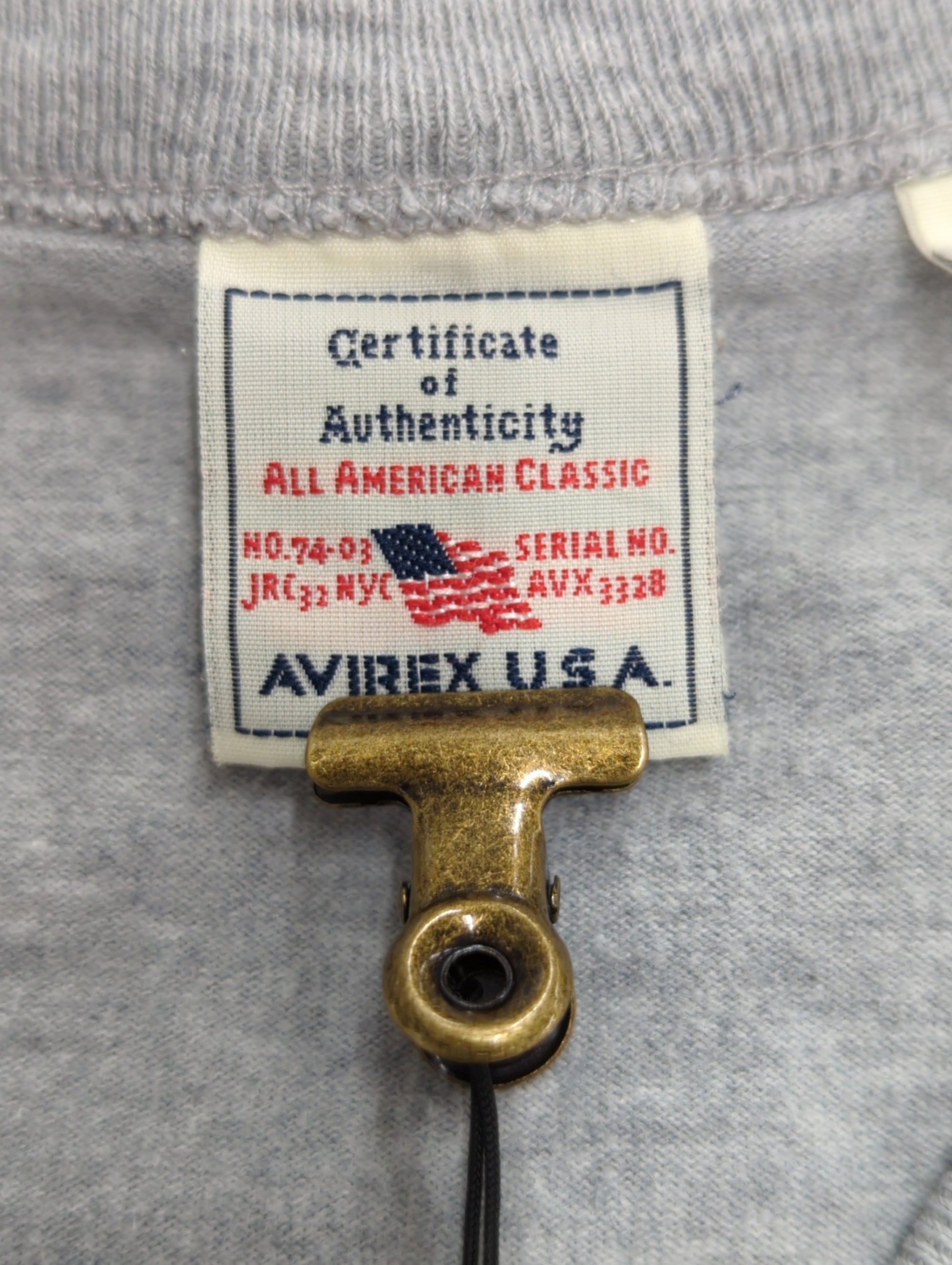 AVIREX / avirex/アヴィレックス/メンズ/FATIGUE L/S V-NECK T-SHIRT/ファティーグ 長袖 Vネック Tシャツ