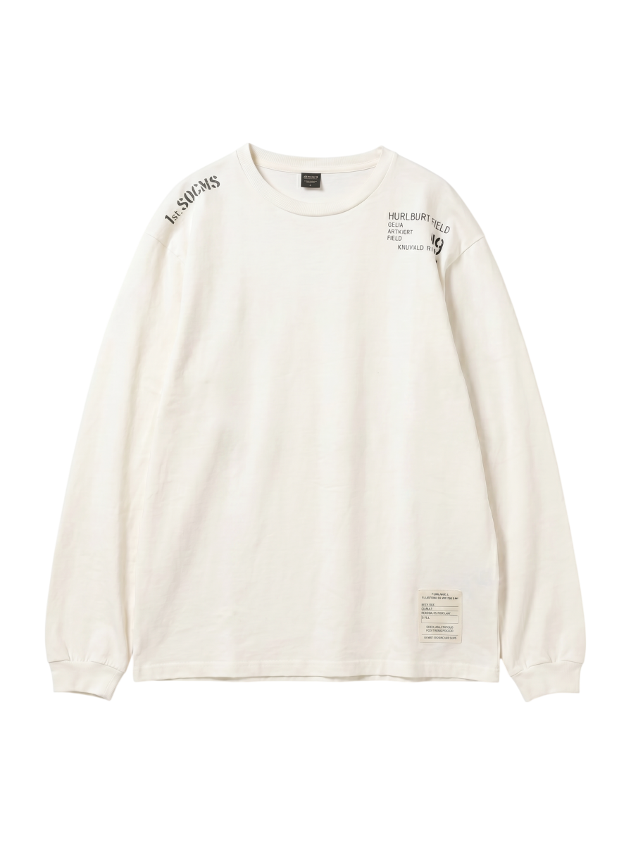 AVIREX / MAINTENANCE PATCH L/S T-SHIRT / メンテナンス パッチ 長袖Tシャツ