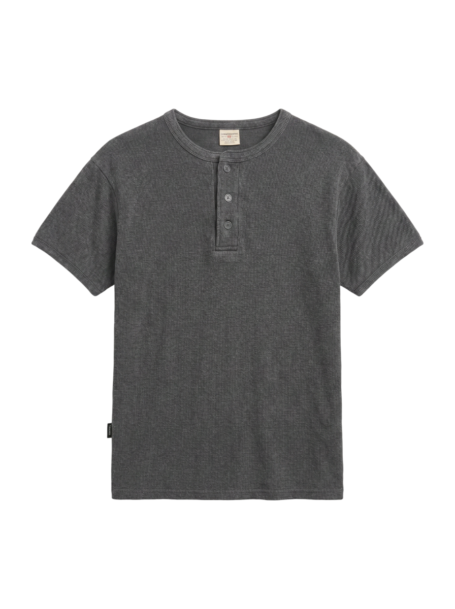 AVIREX / 《DAILY/デイリー》RIB S/S HENLEY NECK T-SHIRT/リブ 半袖 ヘンリーネック Tシャツ デイリーウェア