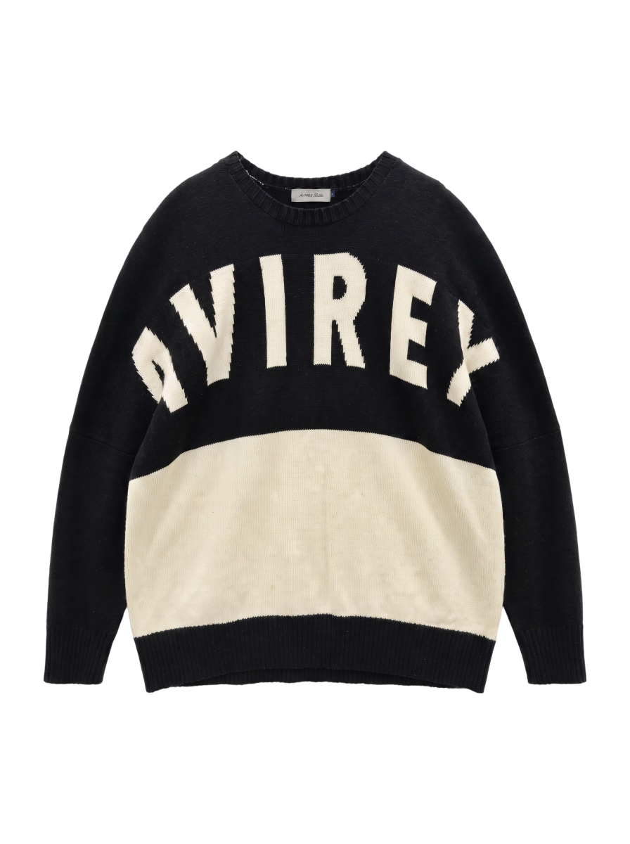 AVIREX / SH/ドルマンスリーブ ロゴニットセーター/DOLMAN SLEEVES LOGO KNIT