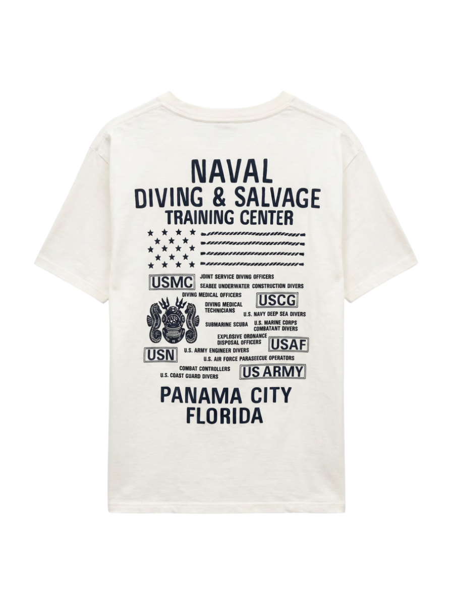 AVIREX / SH/刺繍 Tシャツ ダイビング&サルベージ/EMB CREW NECK T-SHIRT DIVING & SALVAGE