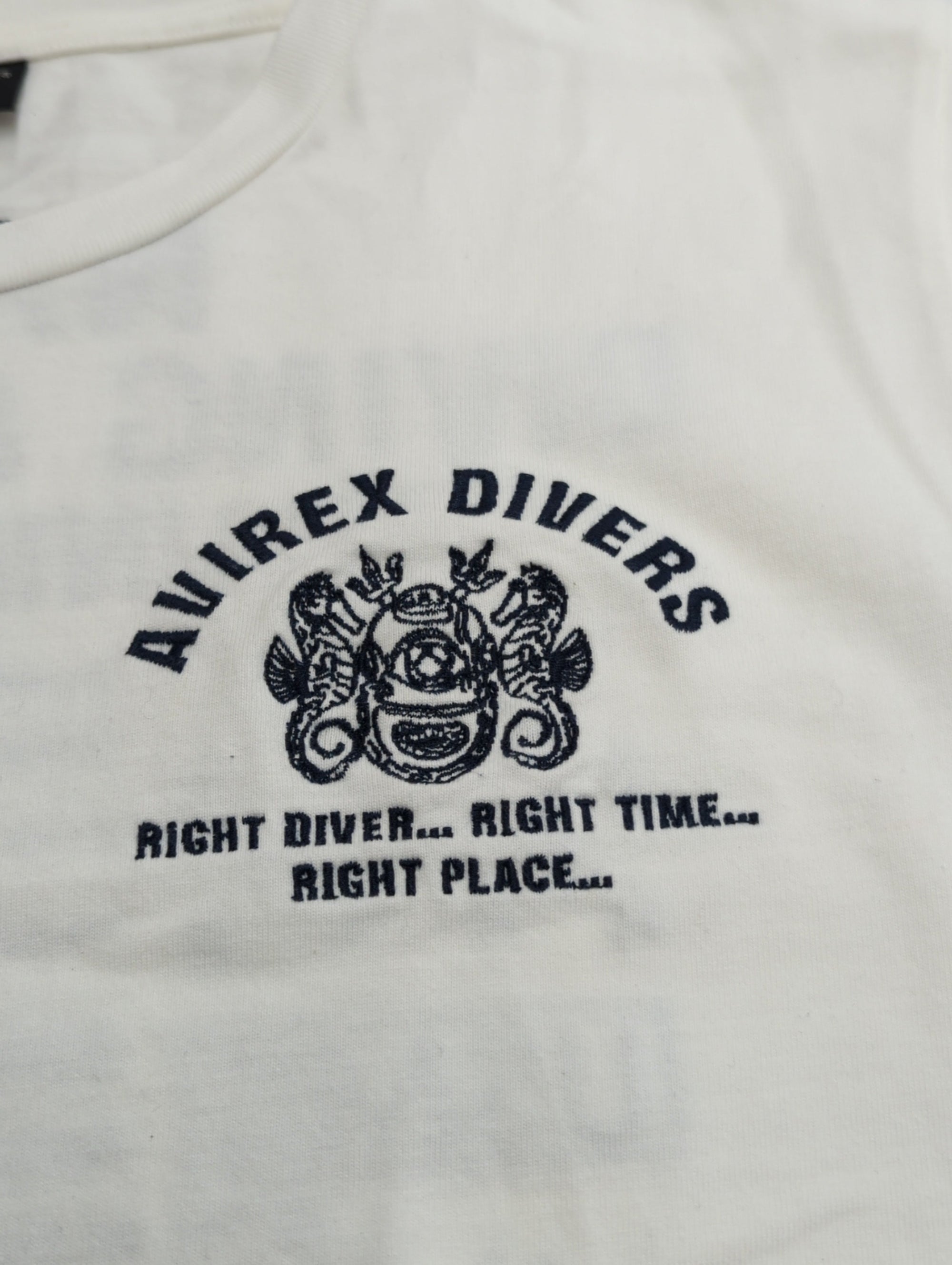 AVIREX / SH/刺繍 Tシャツ ダイビング&サルベージ/EMB CREW NECK T-SHIRT DIVING & SALVAGE