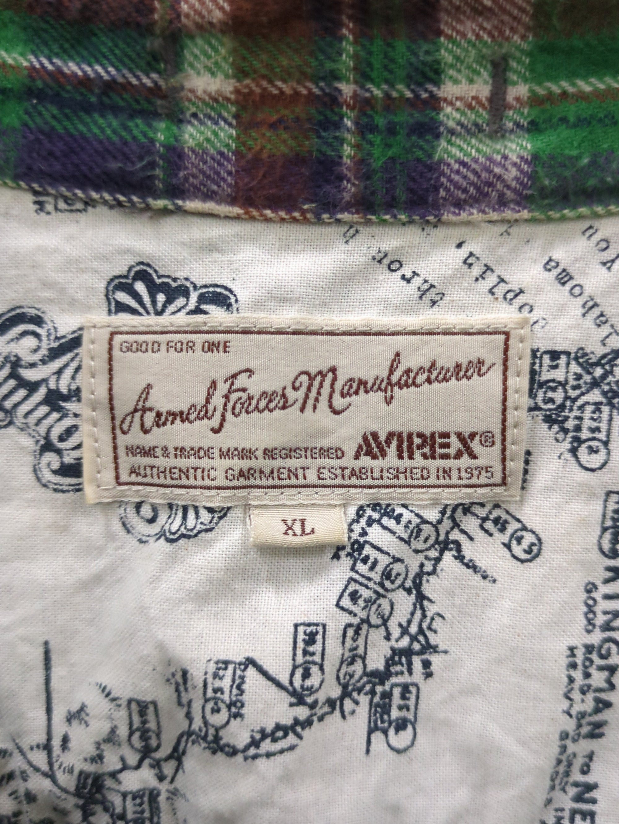 AVIREX / WORKMAN CHECK SHIRT