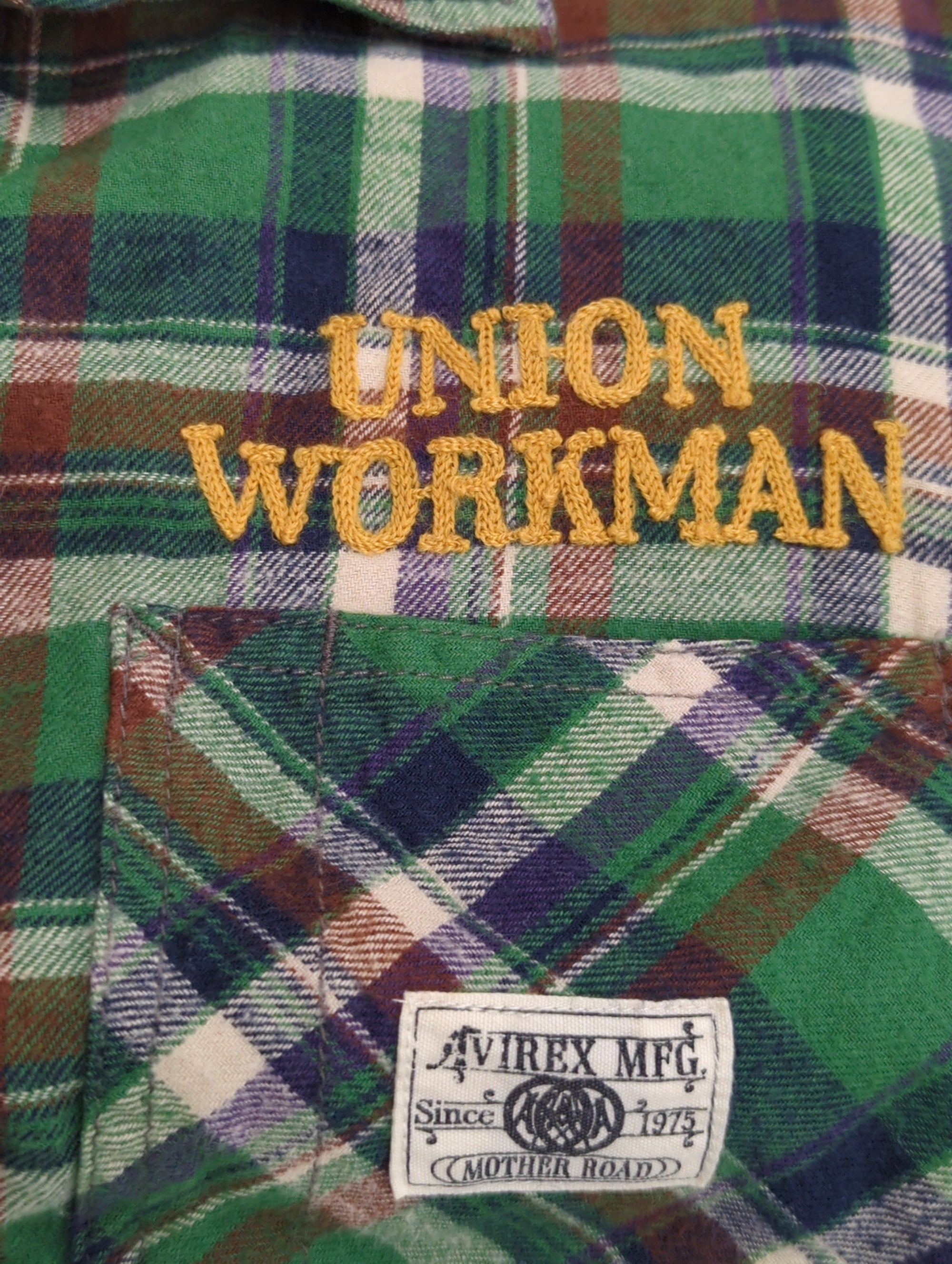AVIREX / WORKMAN CHECK SHIRT
