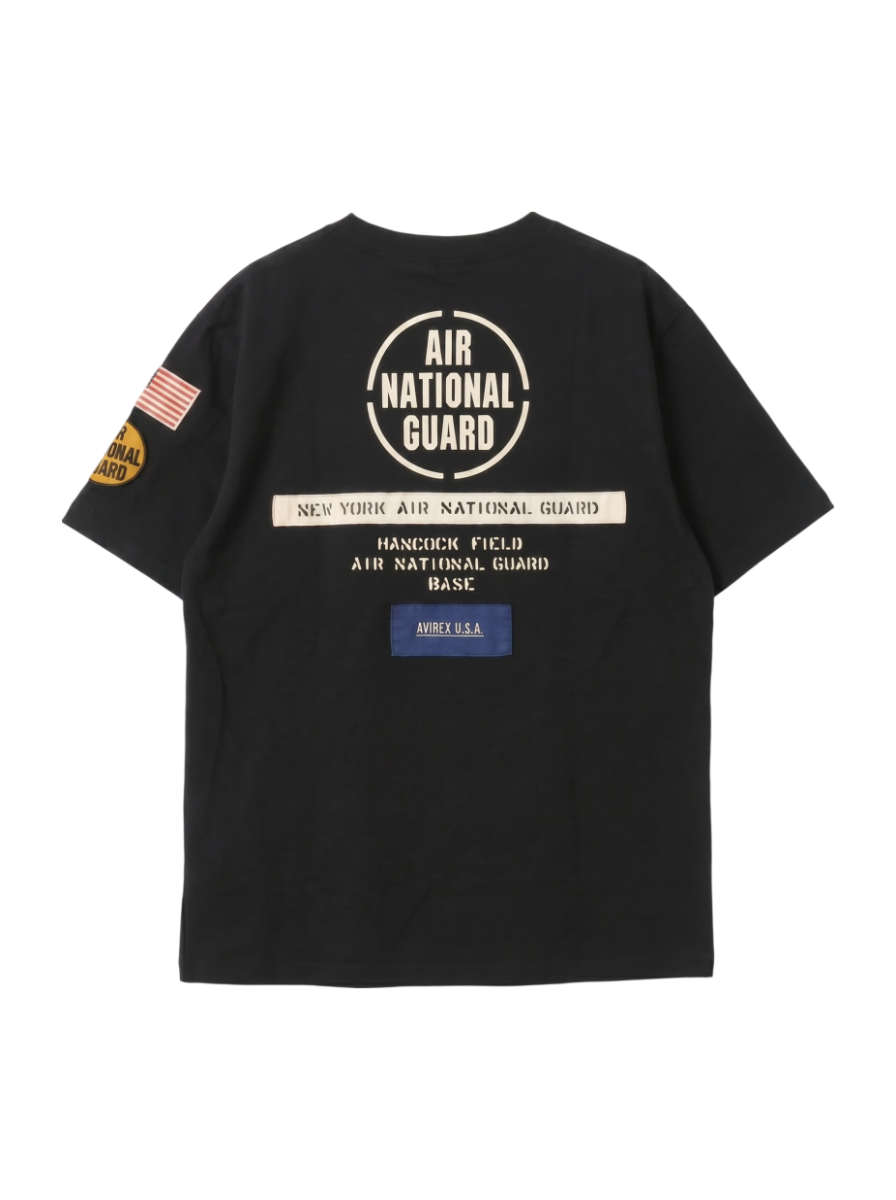 AVIREX / 《COLLECTION》AIR NATIONAL GUARD PATCH T-SHIRT / エアナショナルガード Tシャツ