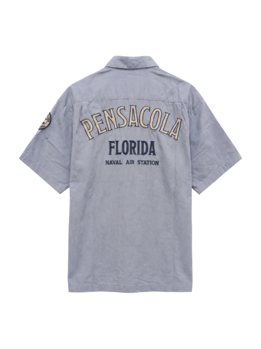 AVIREX / LINEN/COTTON PENSACOLA WORK SHIRT