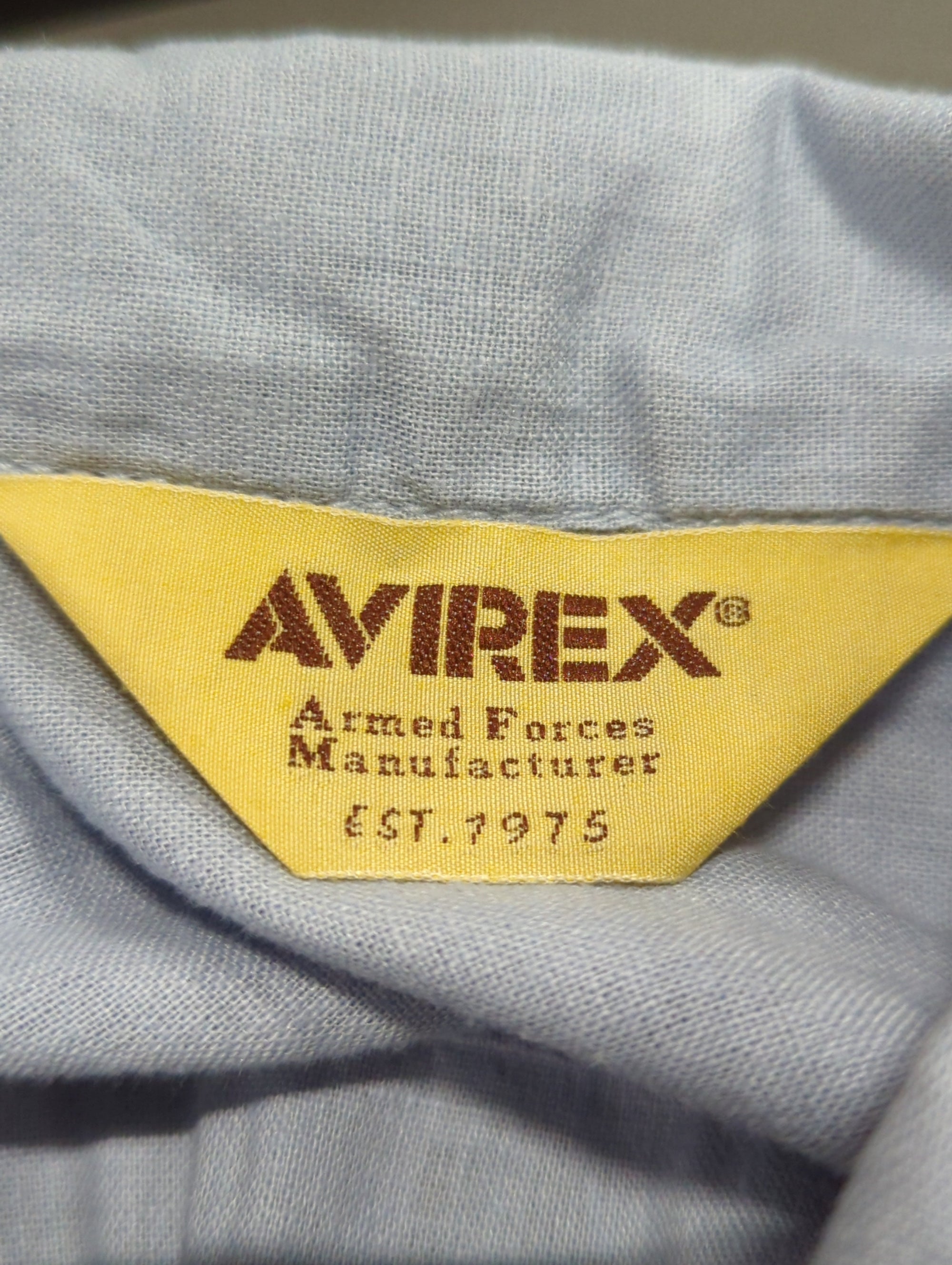 AVIREX / LINEN/COTTON PENSACOLA WORK SHIRT