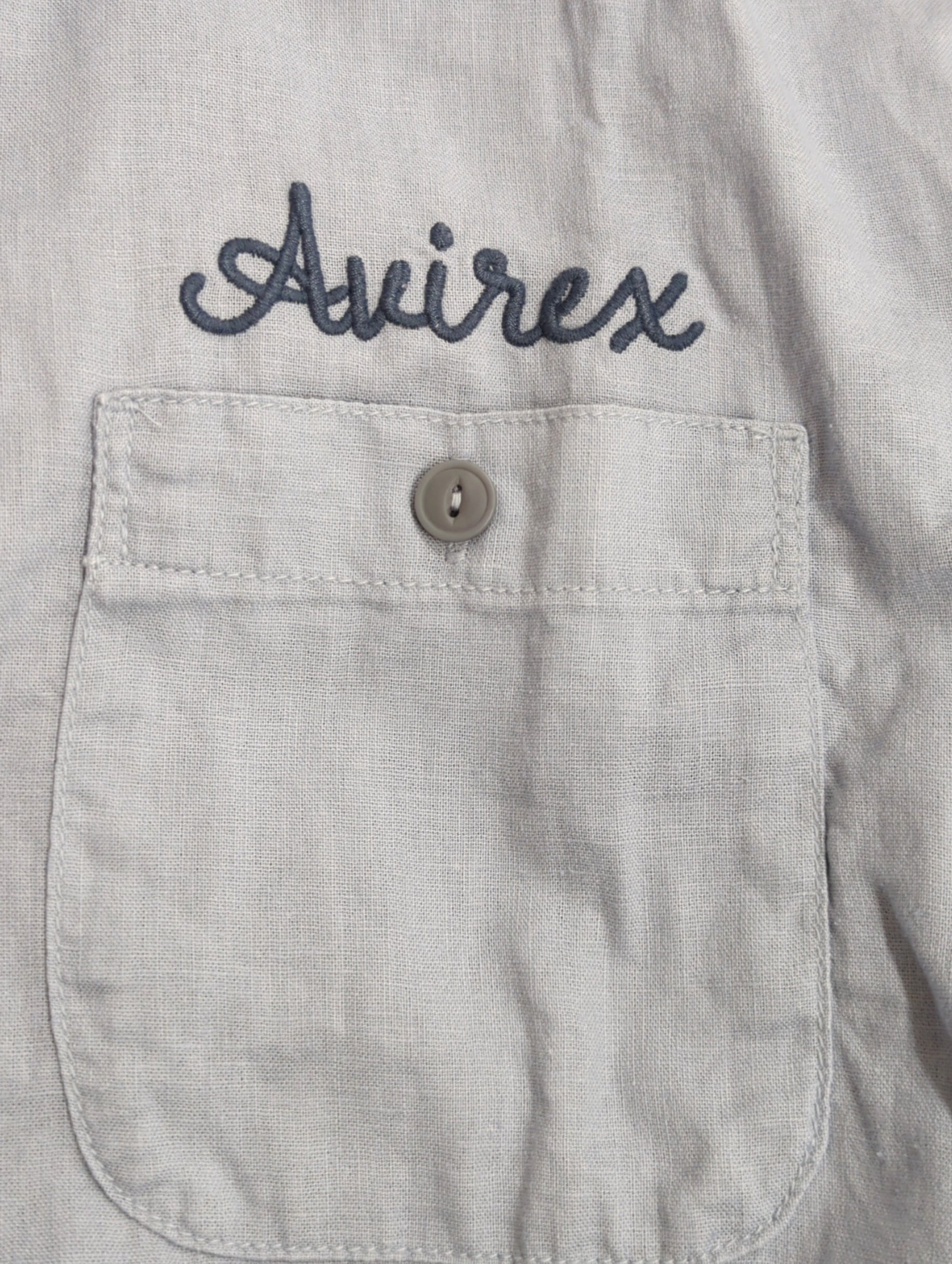 AVIREX / LINEN/COTTON PENSACOLA WORK SHIRT
