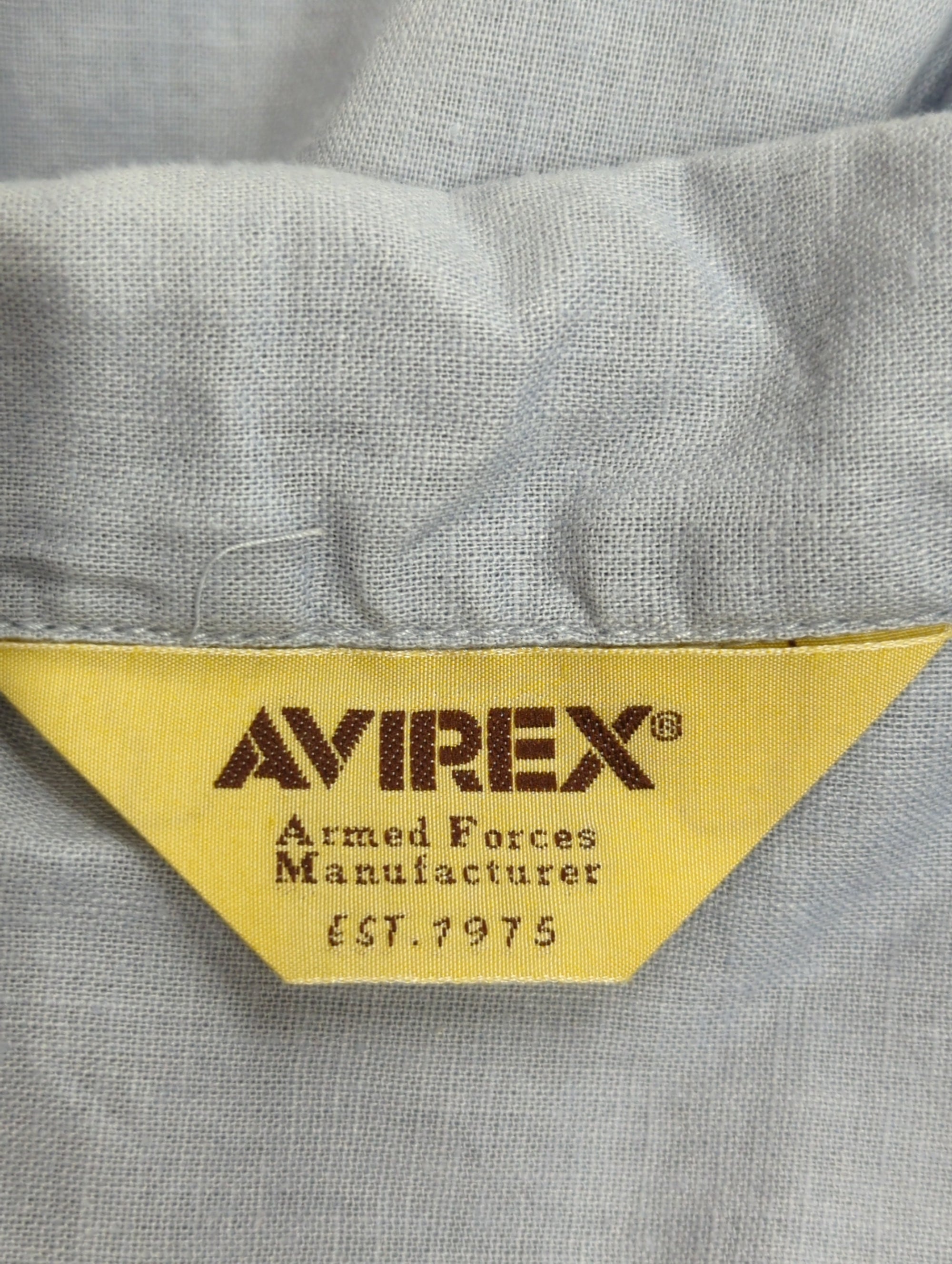 AVIREX / LINEN/COTTON PENSACOLA WORK SHIRT