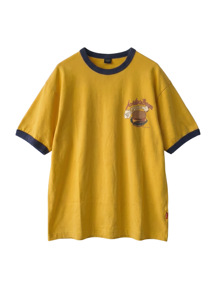 AVIREX / WEST COAST BURGER RINGER T-SHIRT / ウエスト コースト バーガー リンガー Tシャツ