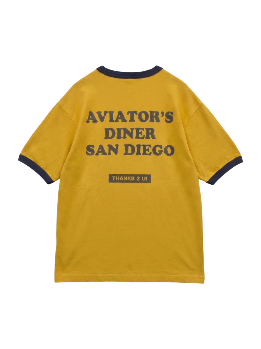 AVIREX / WEST COAST BURGER RINGER T-SHIRT / ウエスト コースト バーガー リンガー Tシャツ