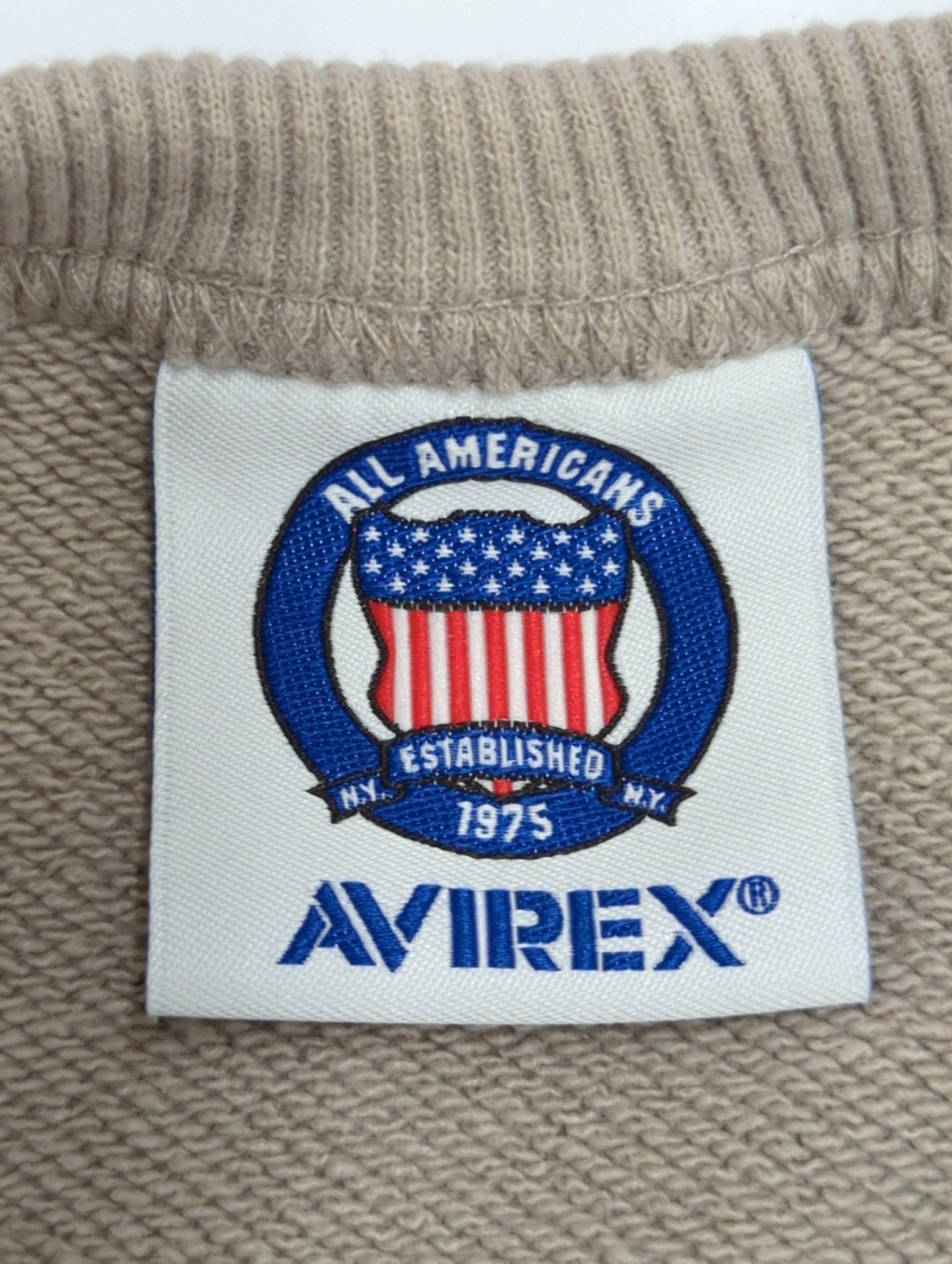 AVIREX / VARSITY LOGO CREW SWEAT NYC/バーシティーロゴ クルースウェット NYC