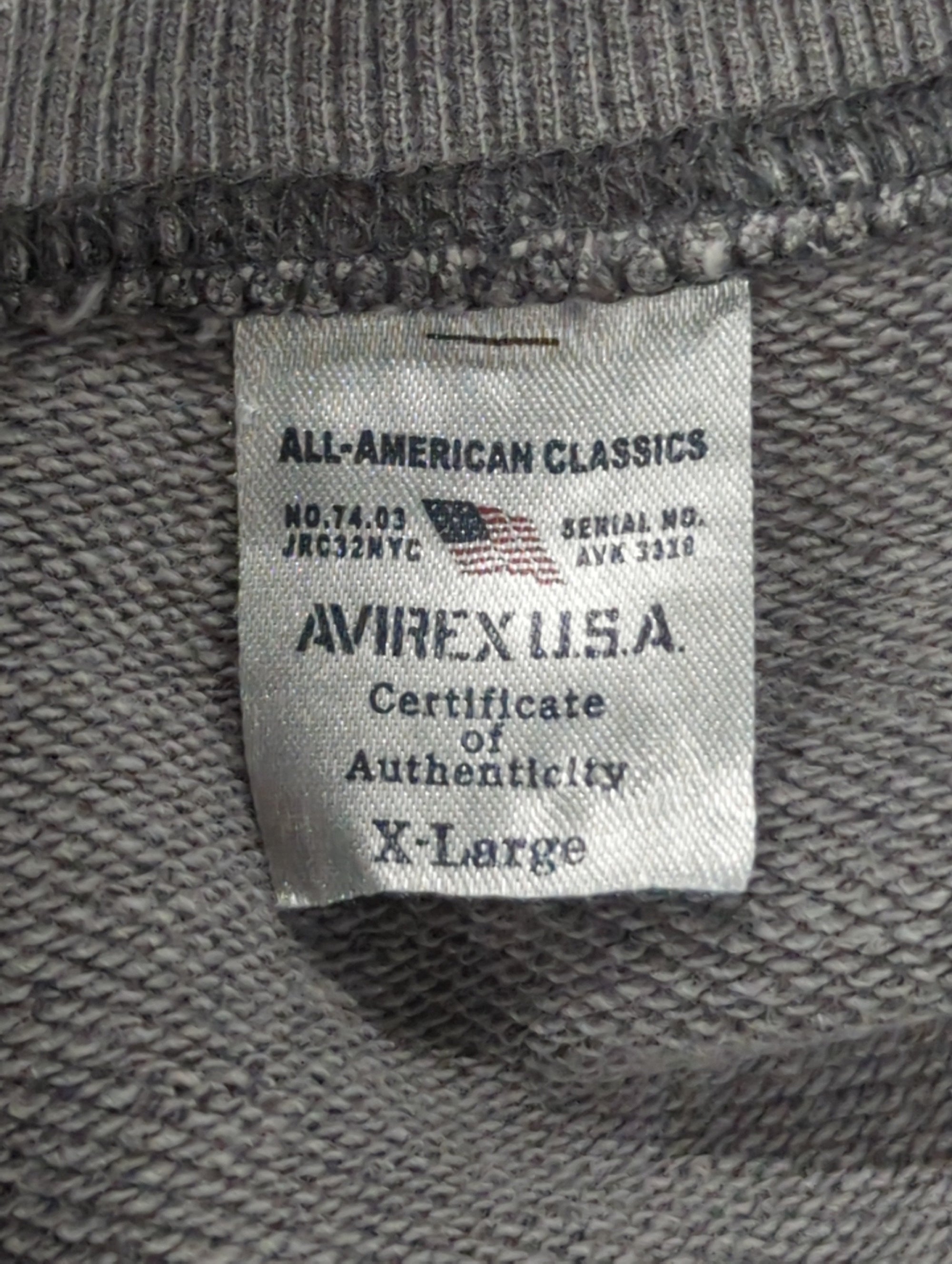 AVIREX / 《DAILY/デイリー》FADE WASH CREW NECK SWEAT / フェード ウォッシュ クルーネック スウェット