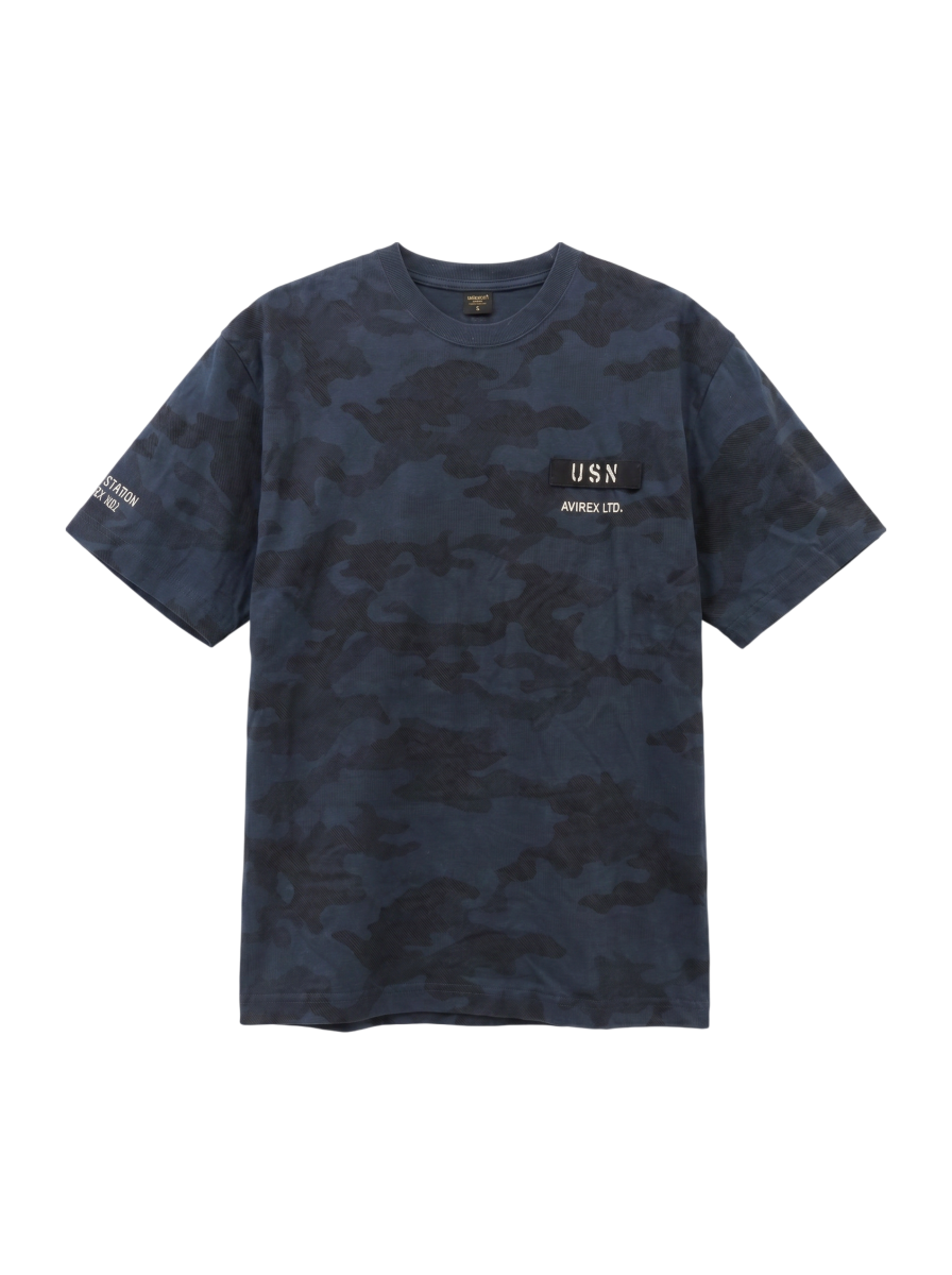 AVIREX / CAMO STENCIL T-SHIRT VERTICAL BREAK / カモ ステンシル Tシャツ バーティカル ブレイク /