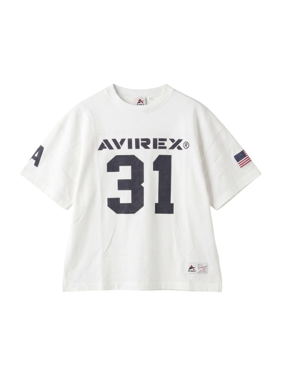 AVIREX / US-CA FOOTBALL S/S T-SHIRT / フットボール Tシャツ