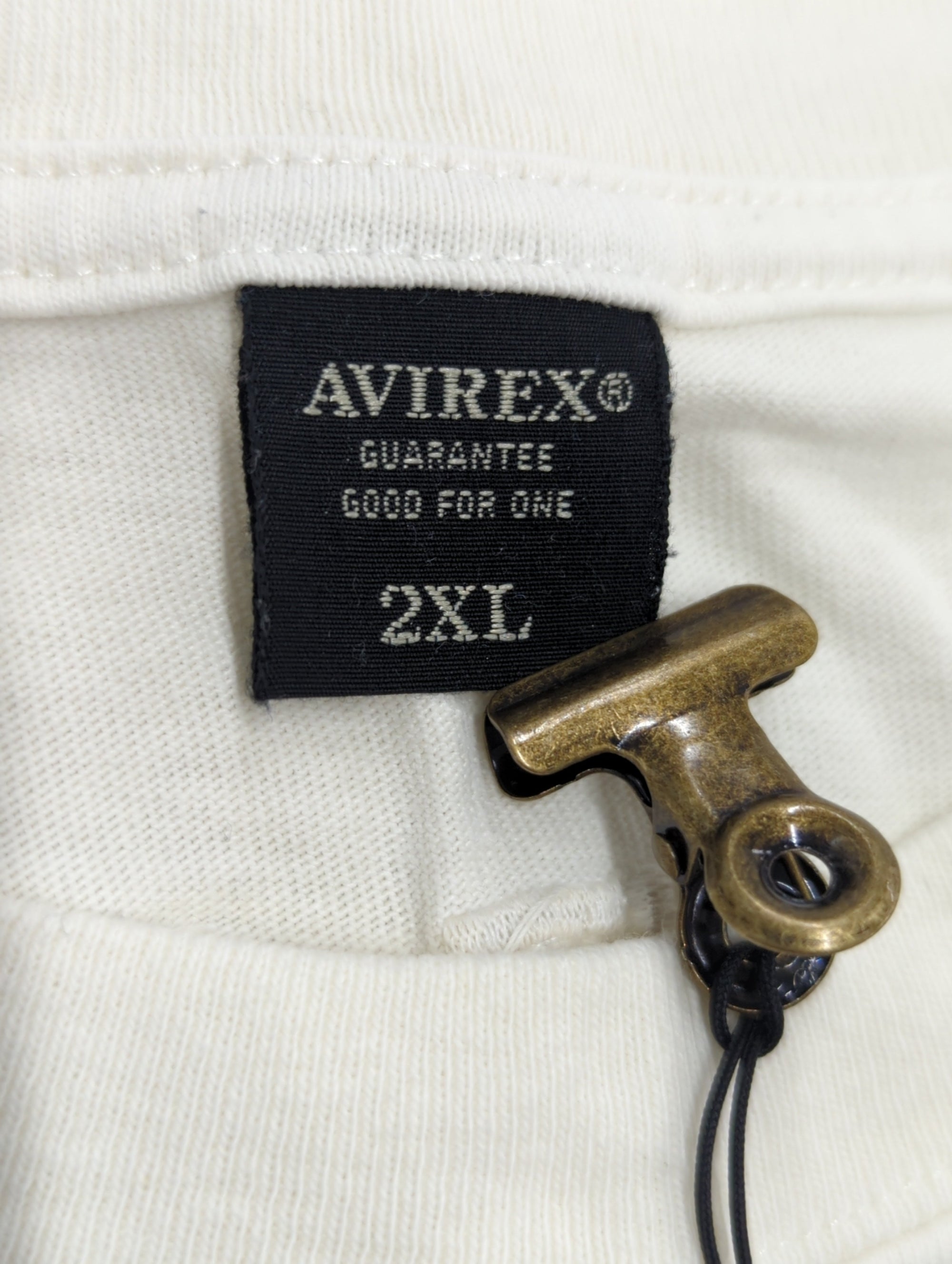 AVIREX / FADE WASH WARBUCKS PATCH T-SHIRT