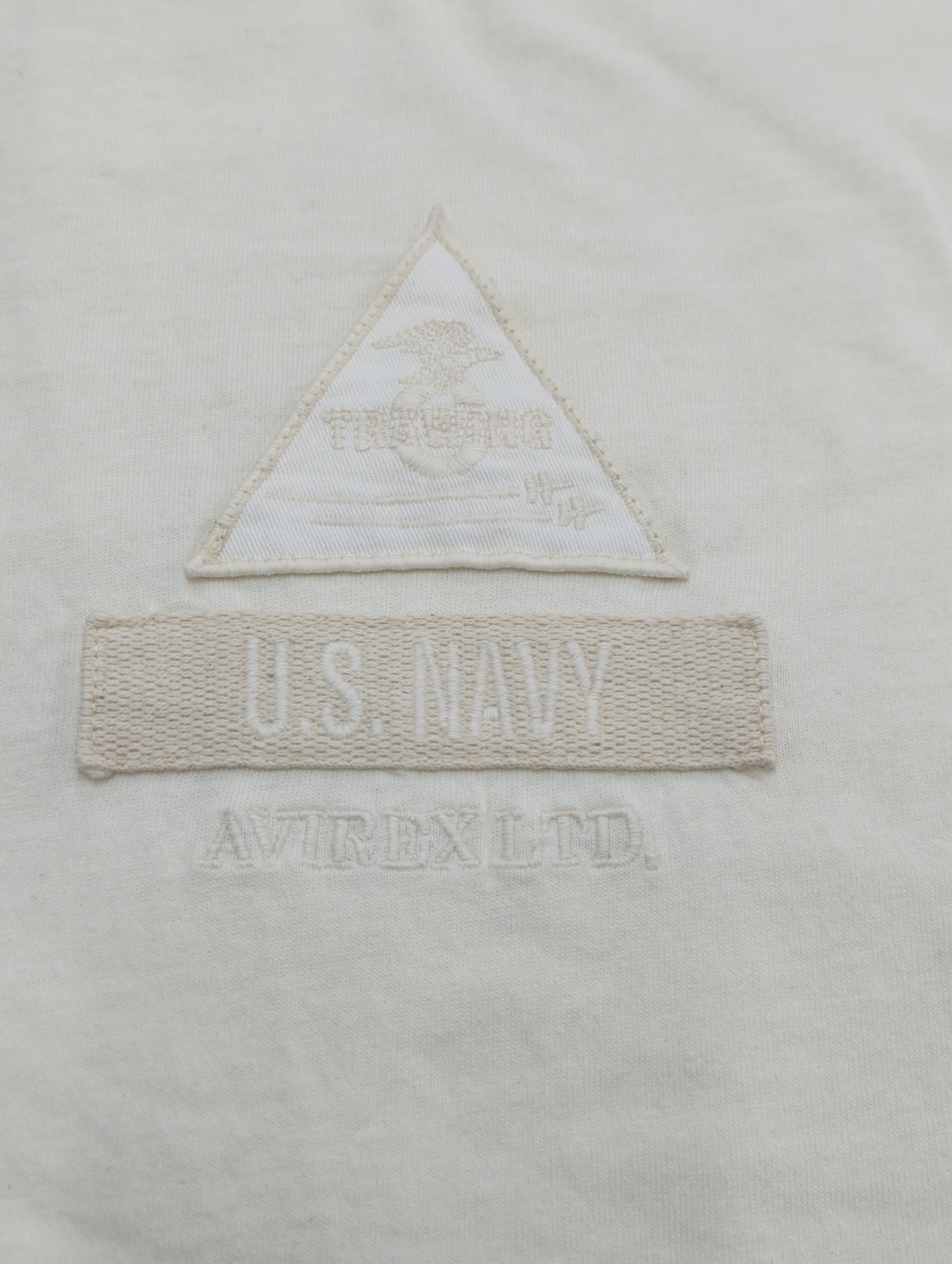 AVIREX / FADE WASH WARBUCKS PATCH T-SHIRT