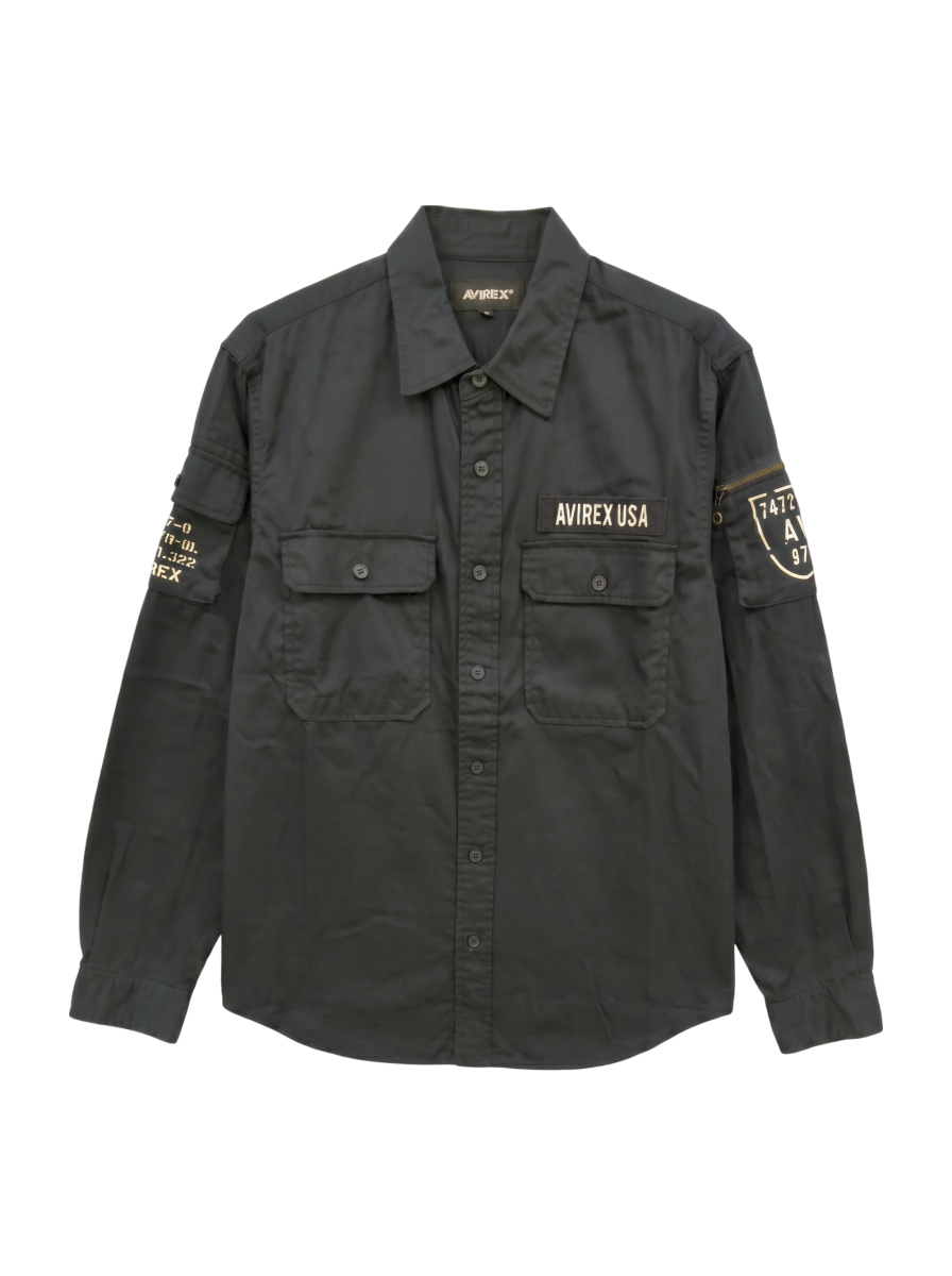 AVIREX / BASIC FATIGUE L/S SHIRT/長袖 ファティーグ シャツ