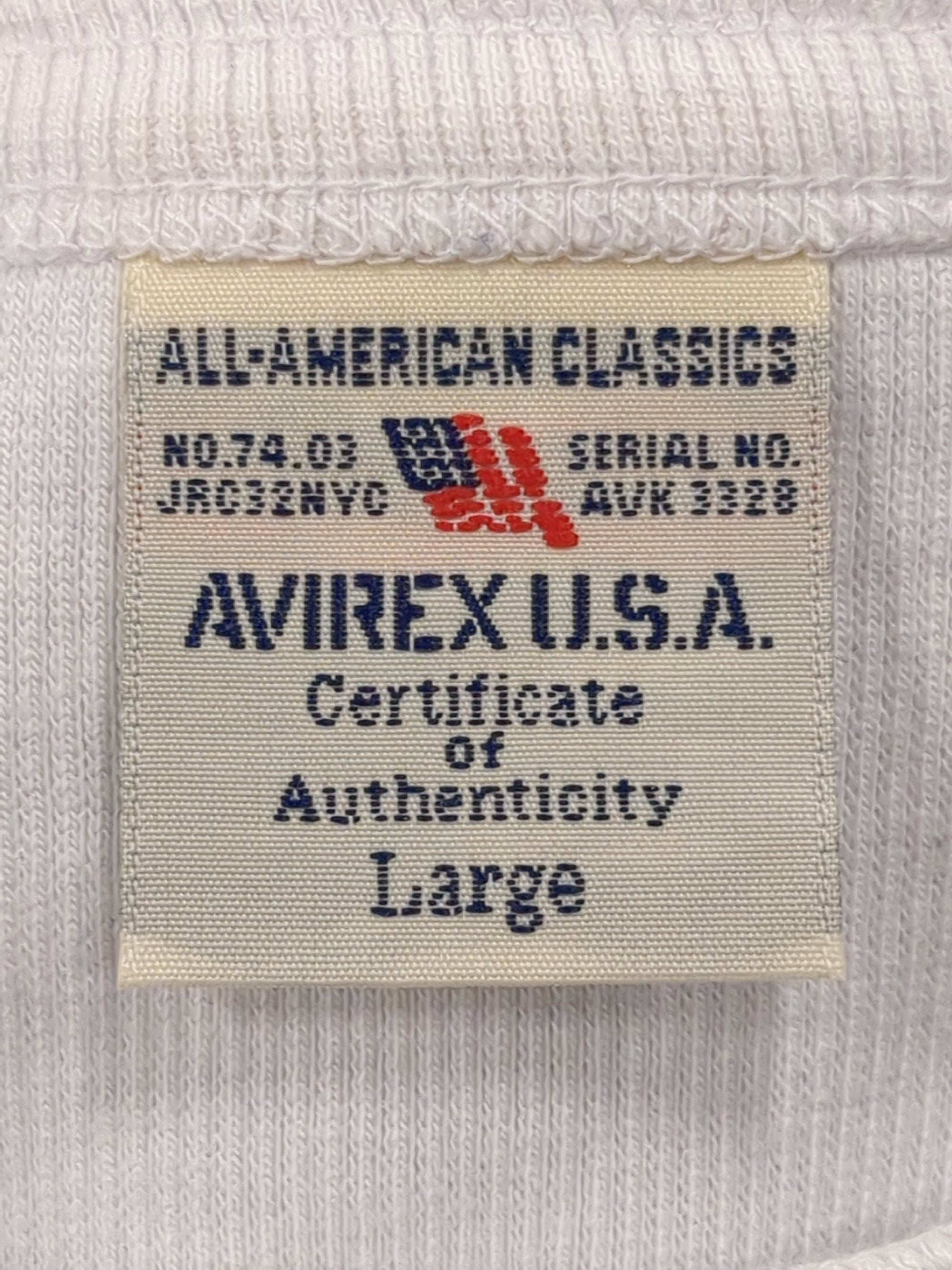 AVIREX / 《DAILY/デイリー》RIB S/S HENLEY NECK T-SHIRT/リブ 半袖 ヘンリーネック Tシャツ デイリーウェア