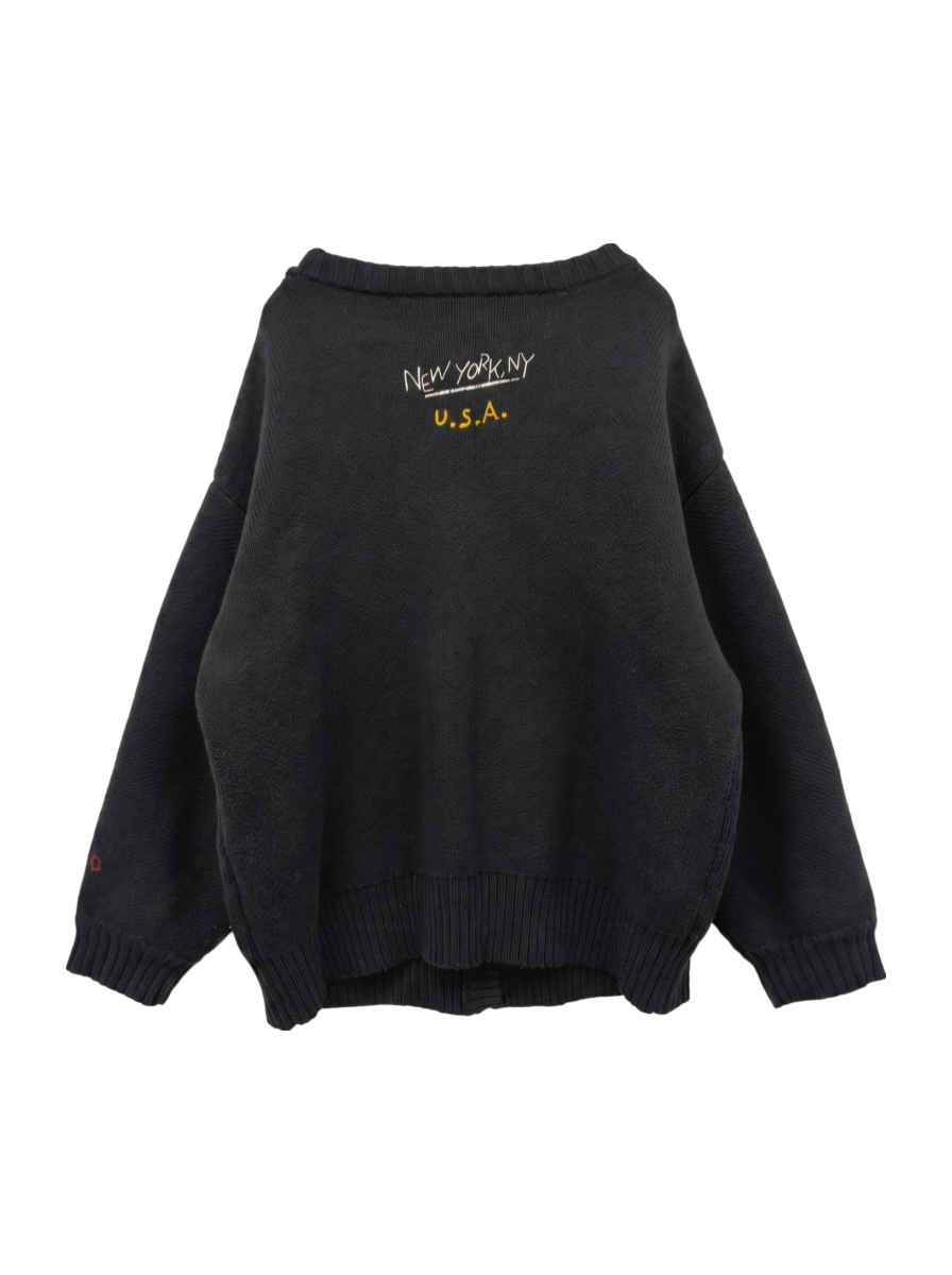 AVIREX / HAND EMBROIDERY KNIT CARDIGAN/ハンド刺繍ニットカーディガン
