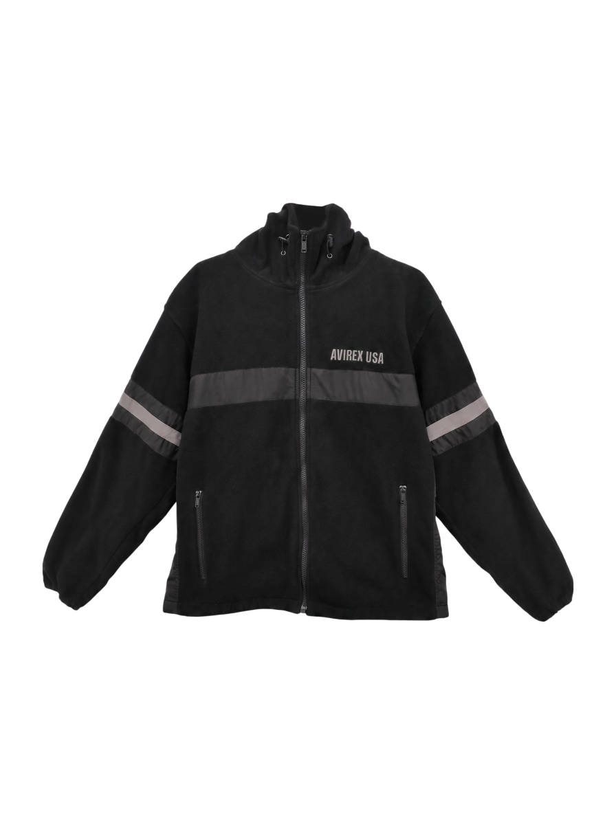 AVIREX / フリース ジップ パーカー ビッグ ロゴ/FLEECE ZIP PARKA BIG LOGO